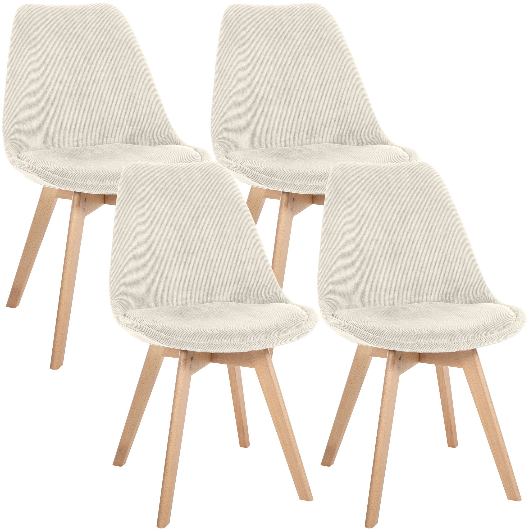Juego de 4 sillas de comedor Linares