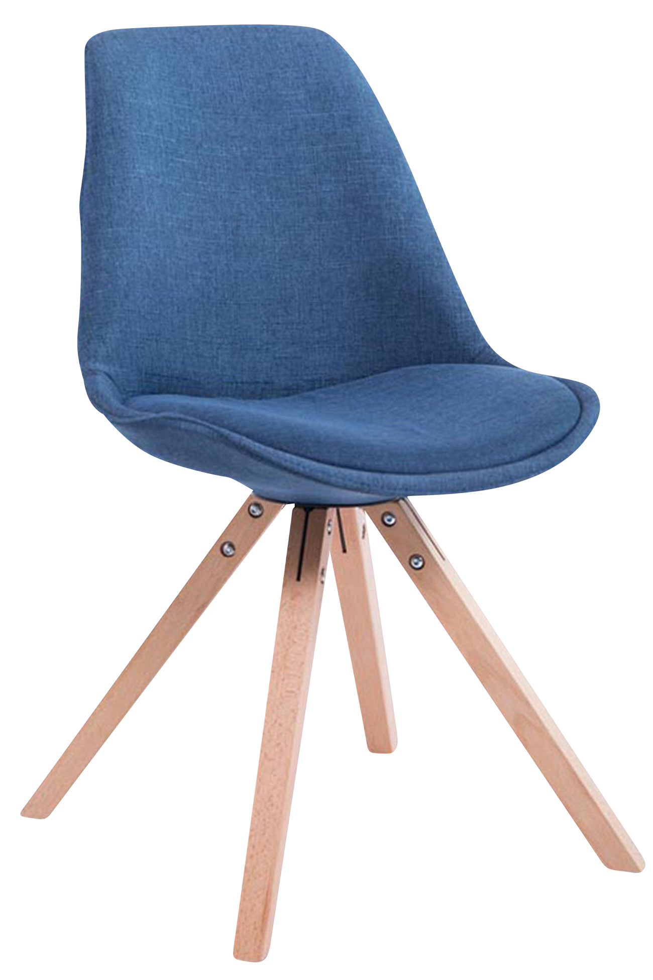 Pack de 4 sillas de comedor Toulouse Square en tela