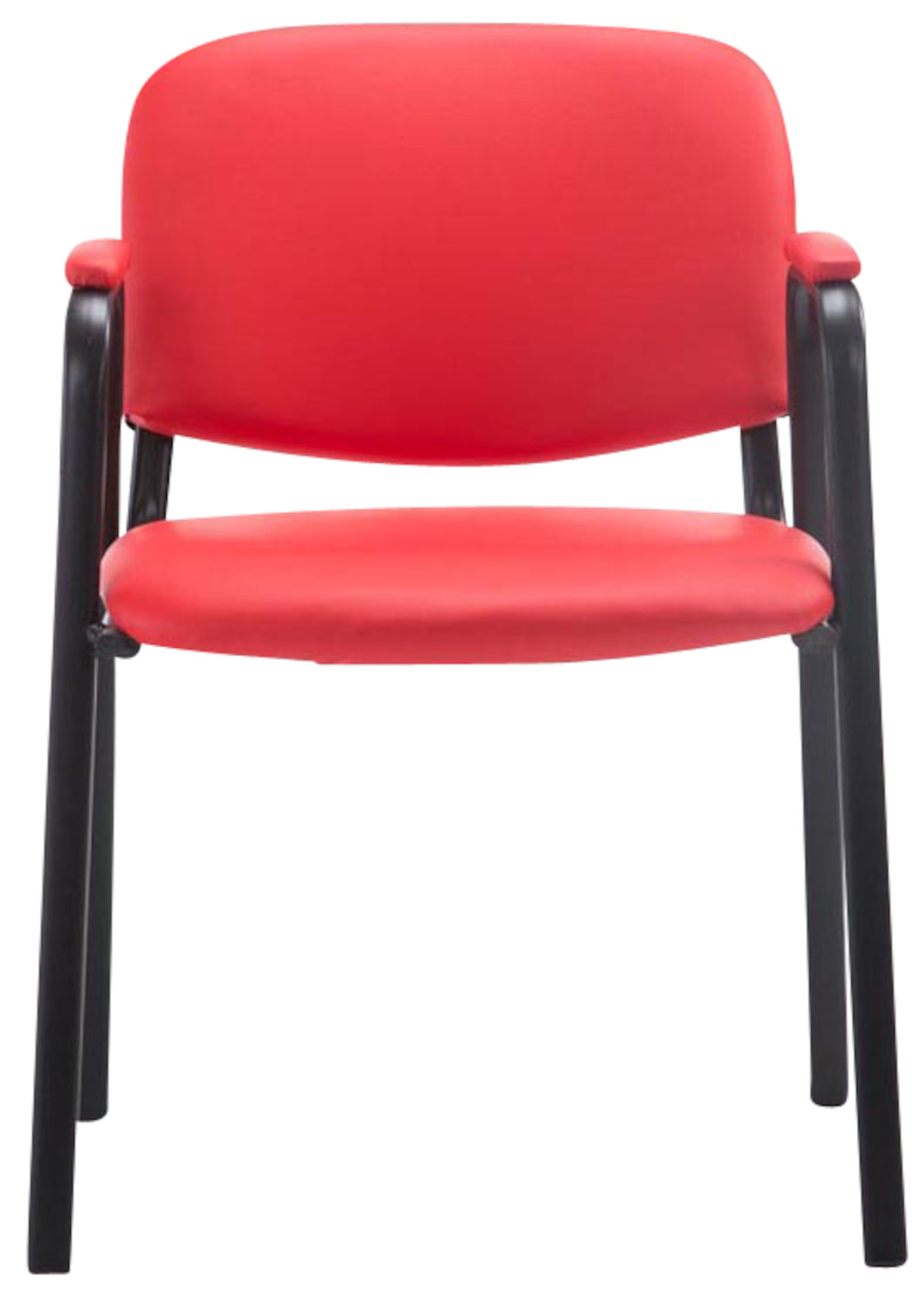 Set de 4 sillas apilables Ken Pro de piel sintética