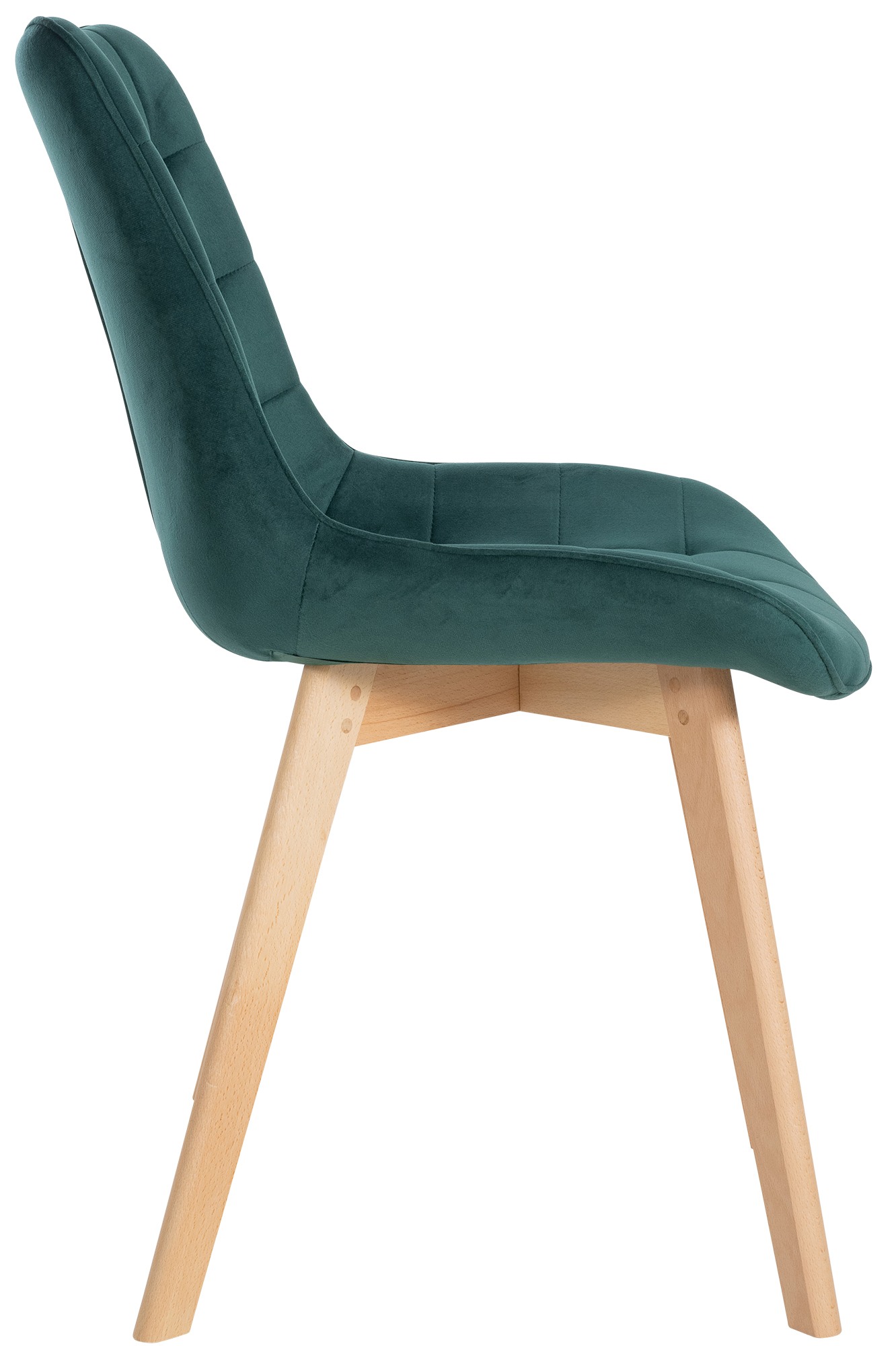 Set de 2 Sillas de comedor Brook en terciopelo