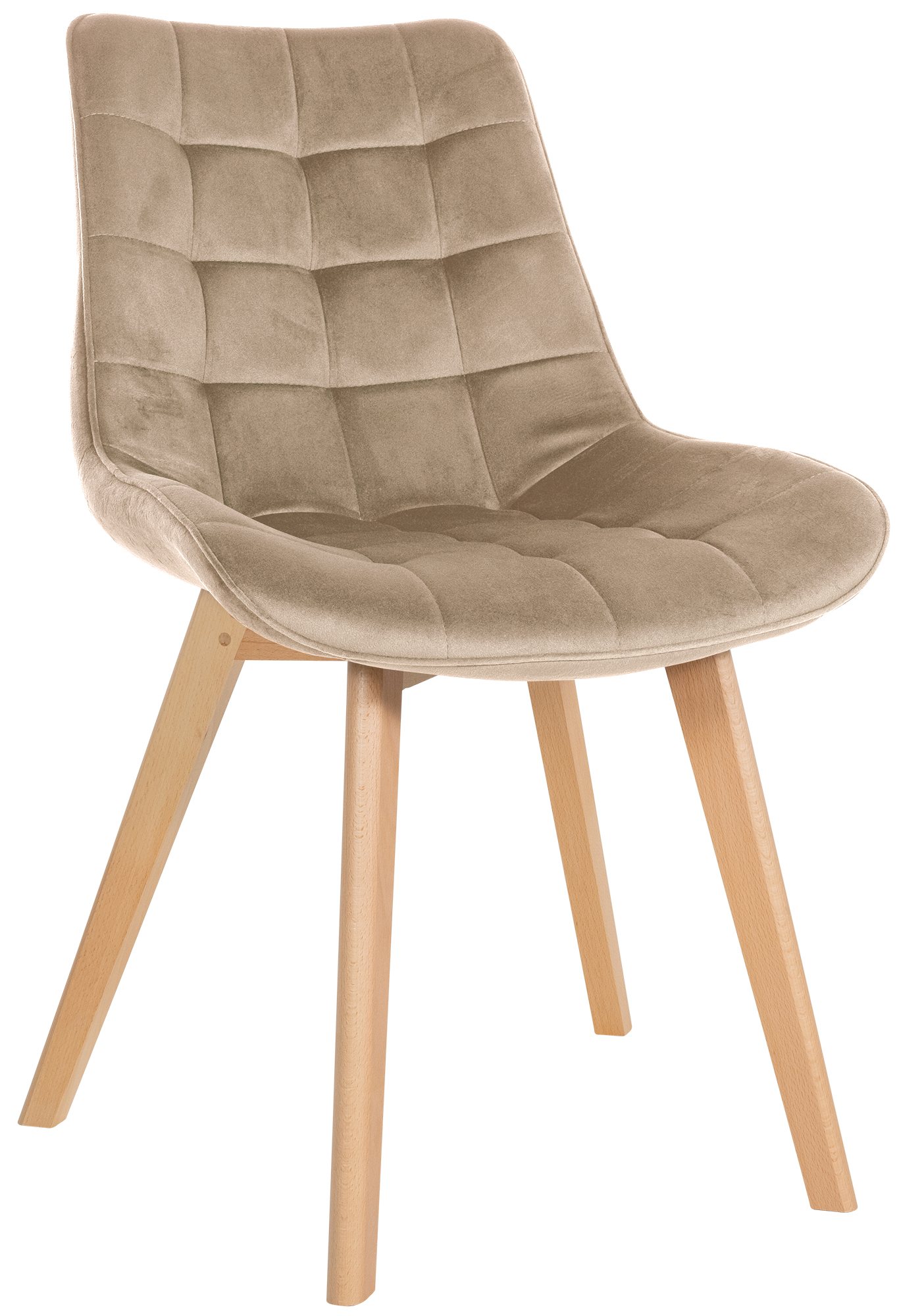 Silla de comedor Brook en terciopelo