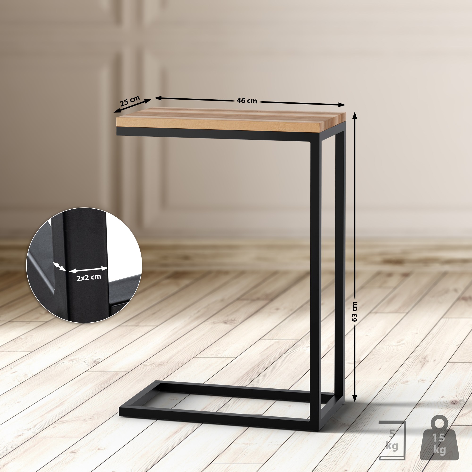 Mesa auxiliar Manteo