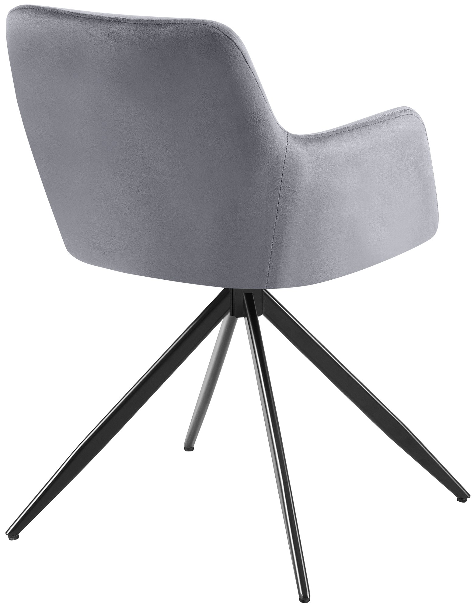 Silla de comedor Olema en terciopelo