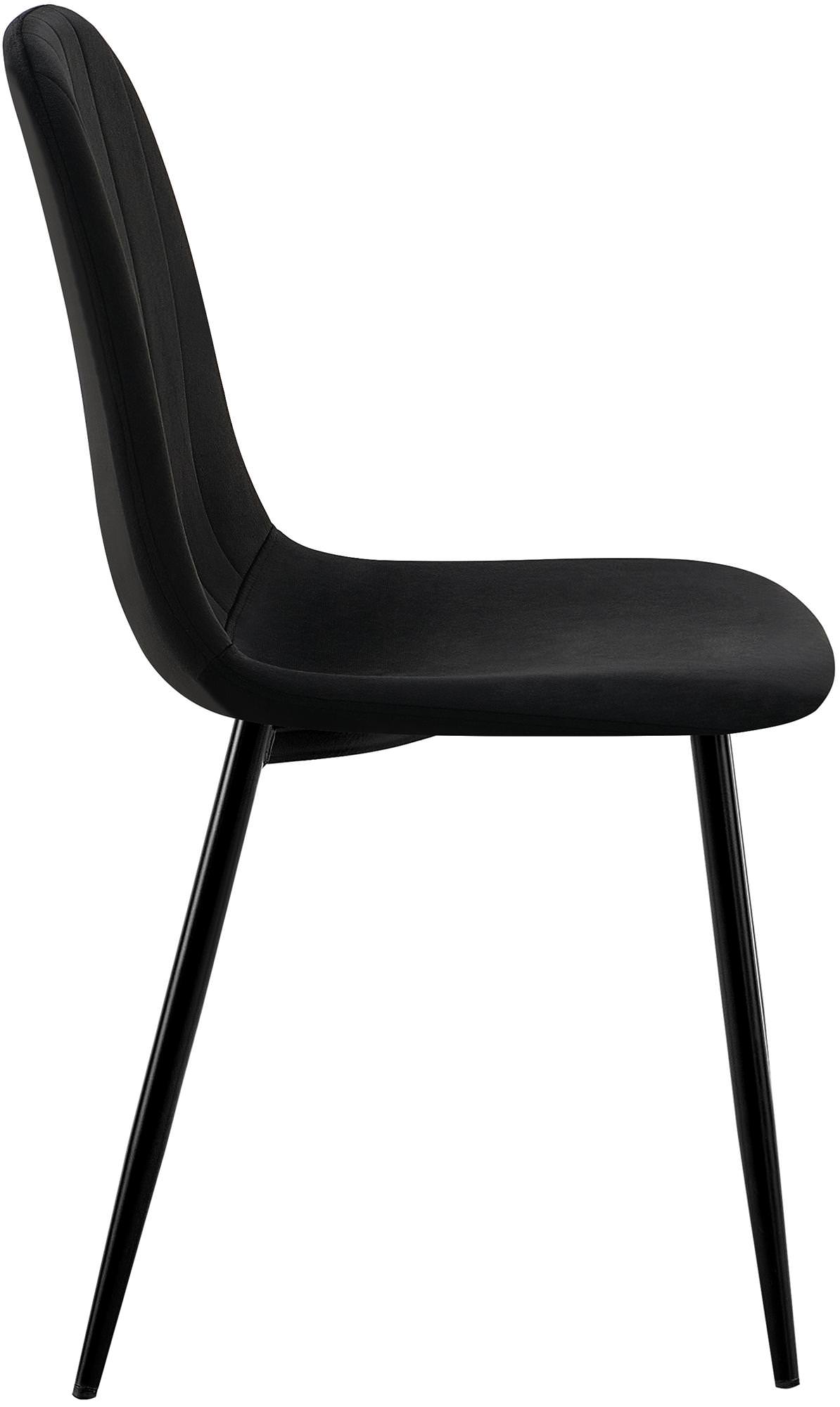 Juego De 4 Sillas de comedor Baxter en terciopelo