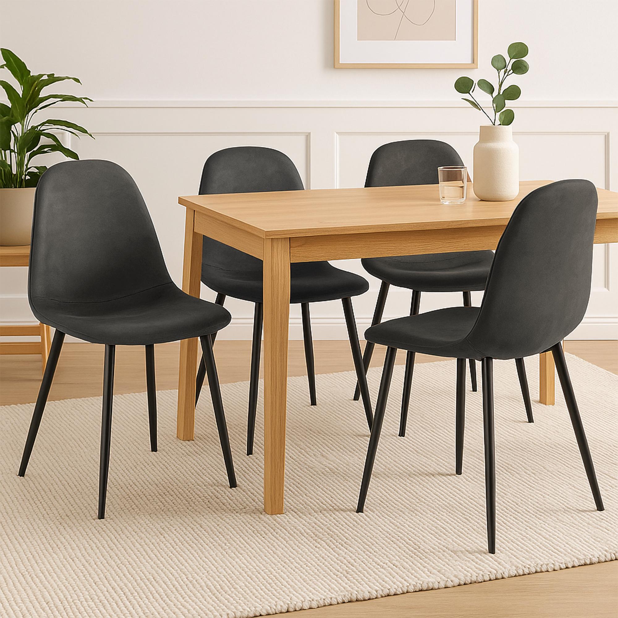 Conjunto de 4 sillas de comedor Napier
