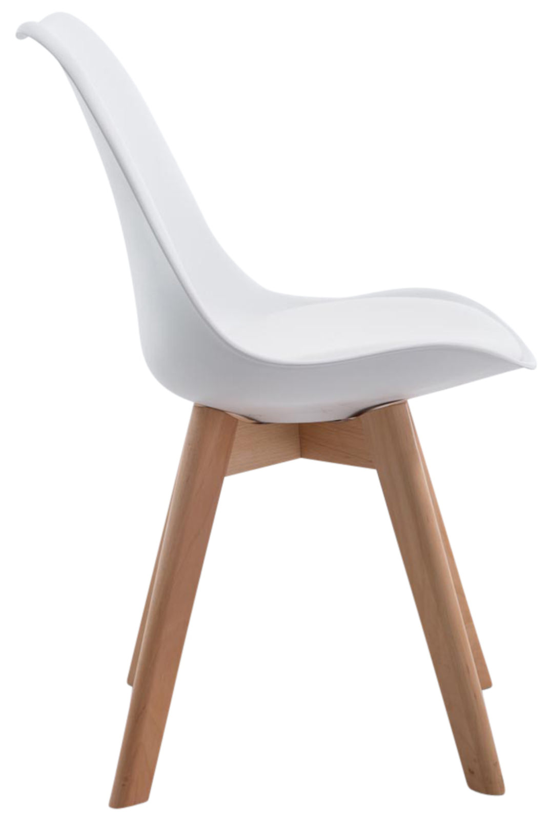 Set de 4 sillas de comedor Borneo en polipiel