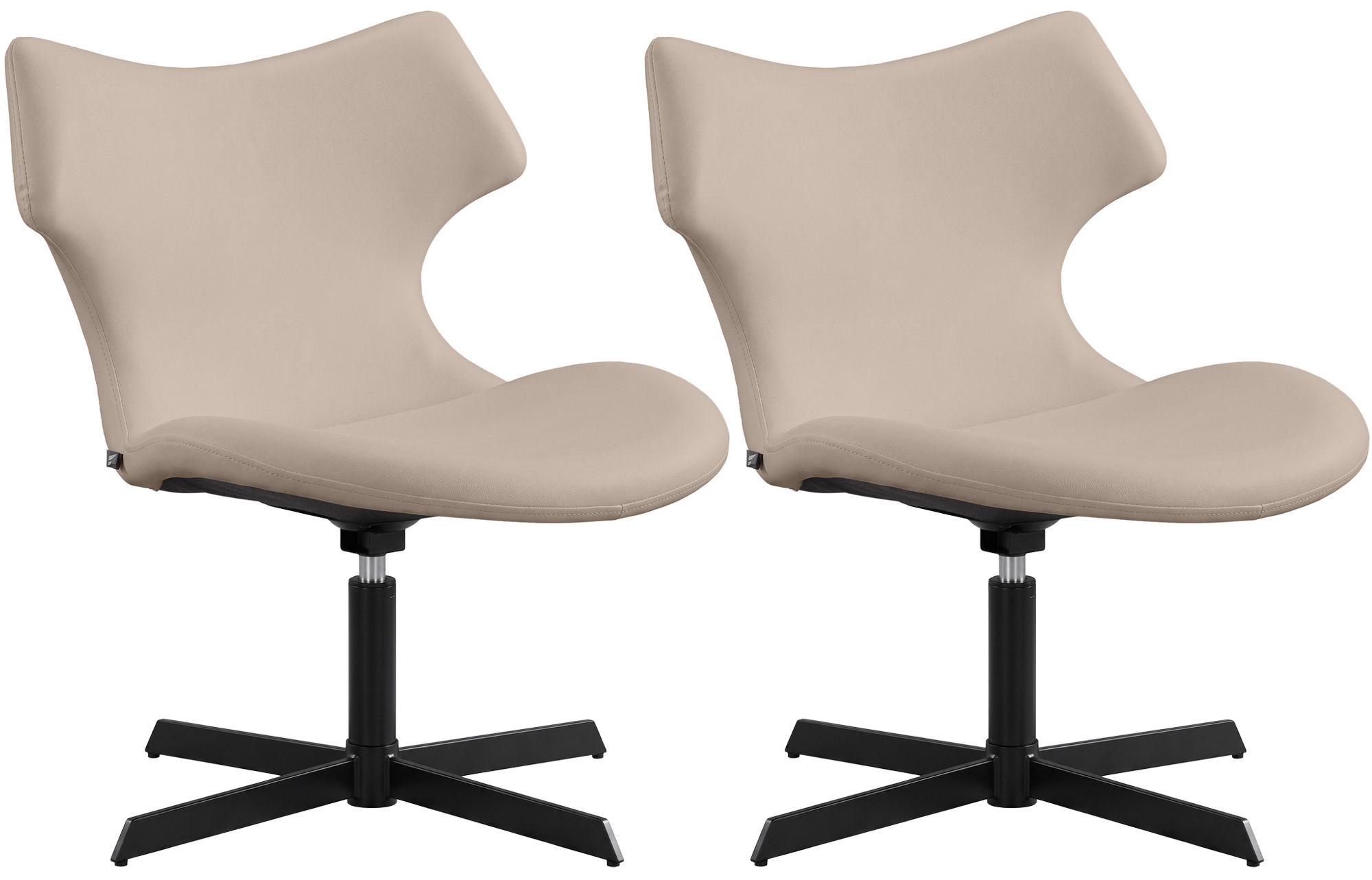 Set de 2 sillas lounge Welland de polipiel