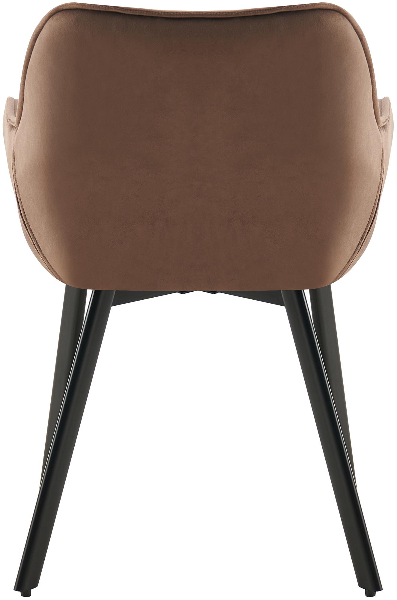 Juego de 2 Sillas de Comedor Antigo Giratorias de Terciopelo