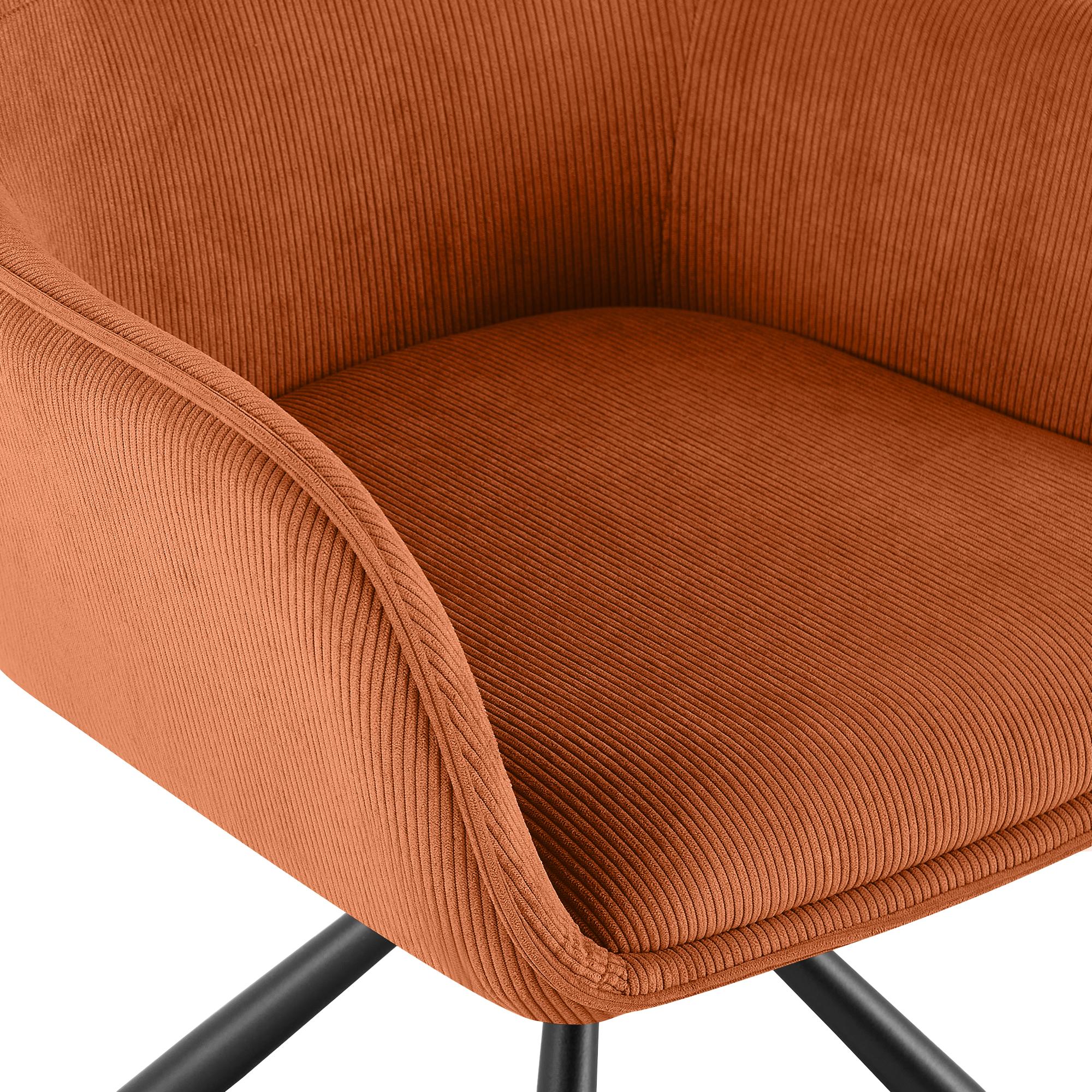 Silla de comedor Tipton de pana