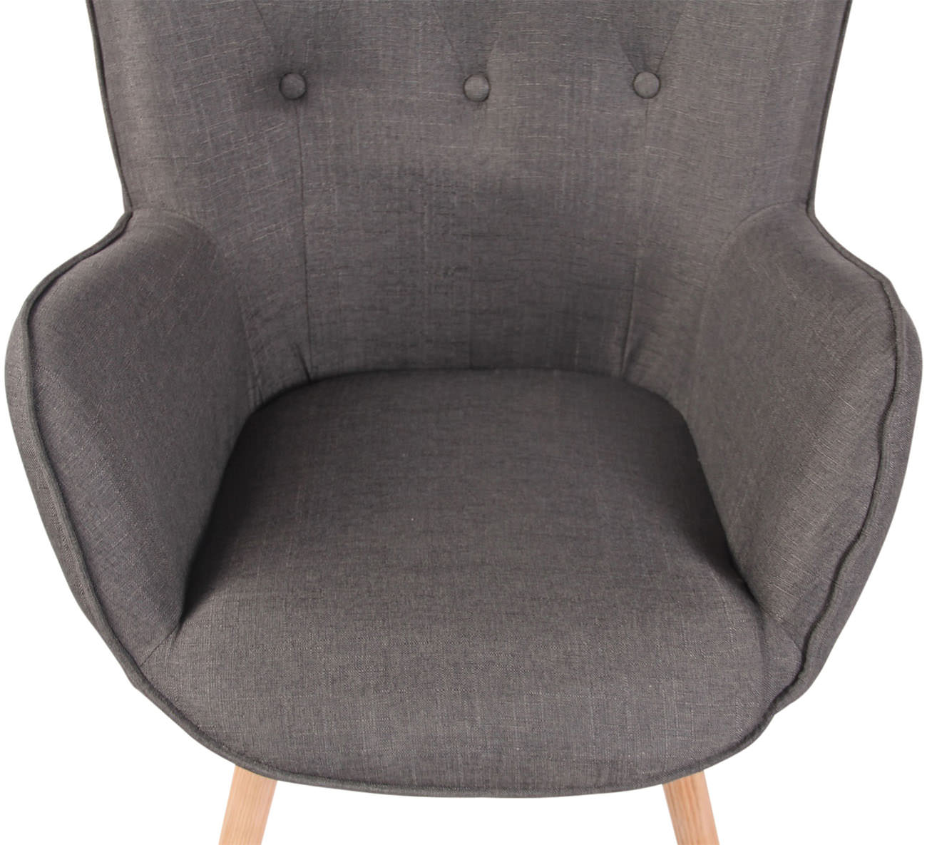 Sillón Nórdico Ashford Tapizado En Tela