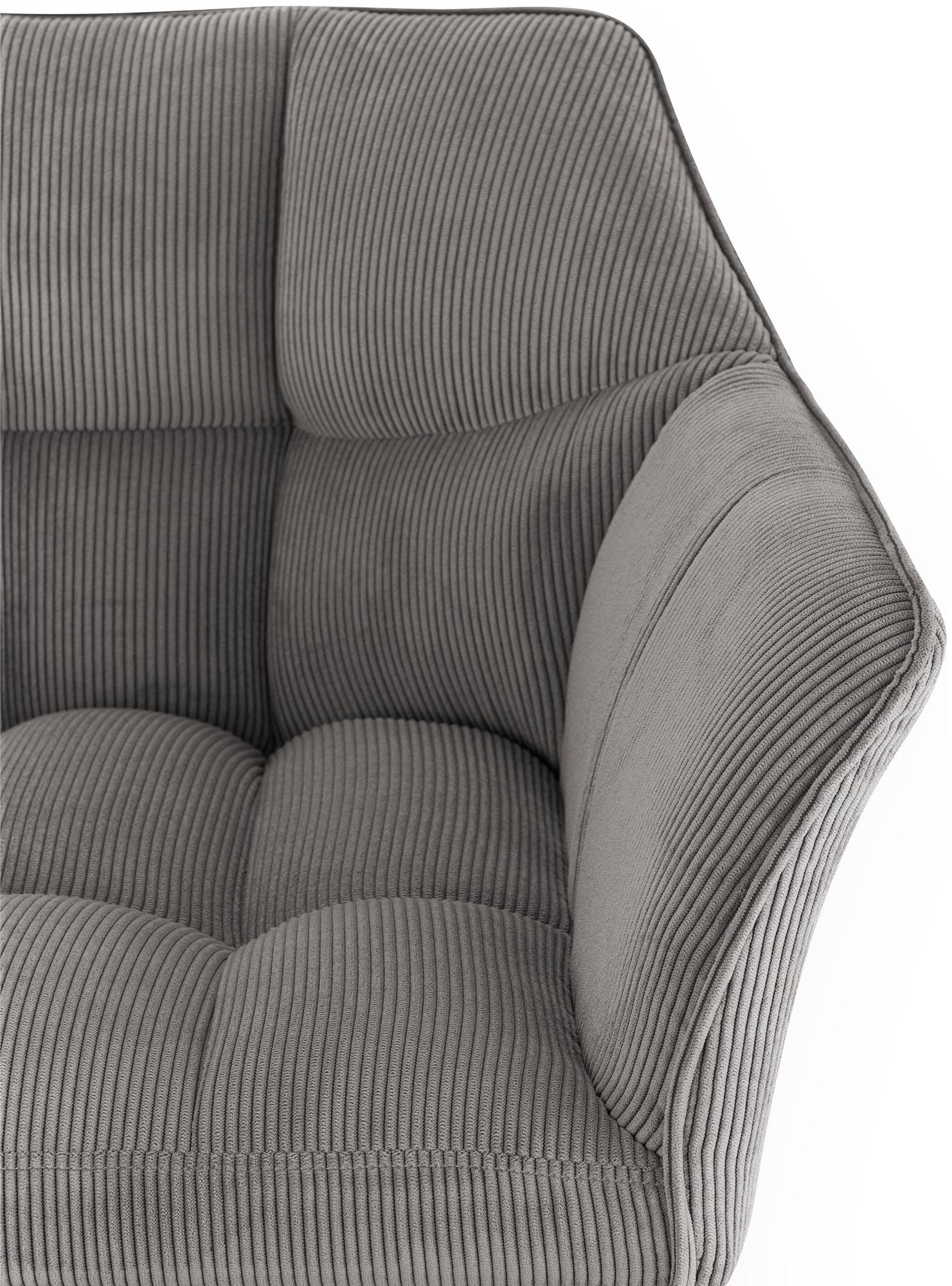 Taburete de bar Damaso Cord con base de cuatro patas
