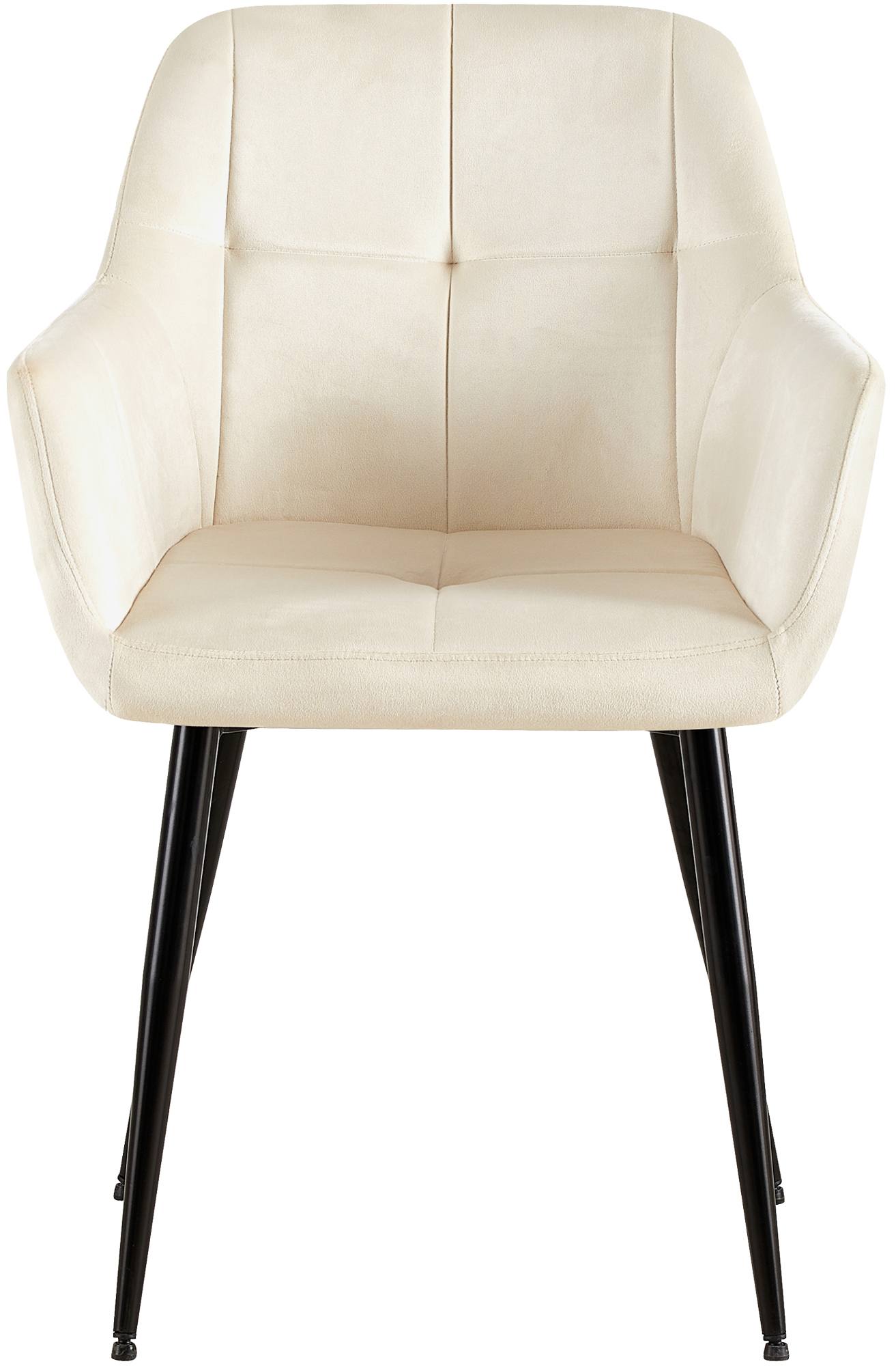 Silla de salón Emia en terciopelo
