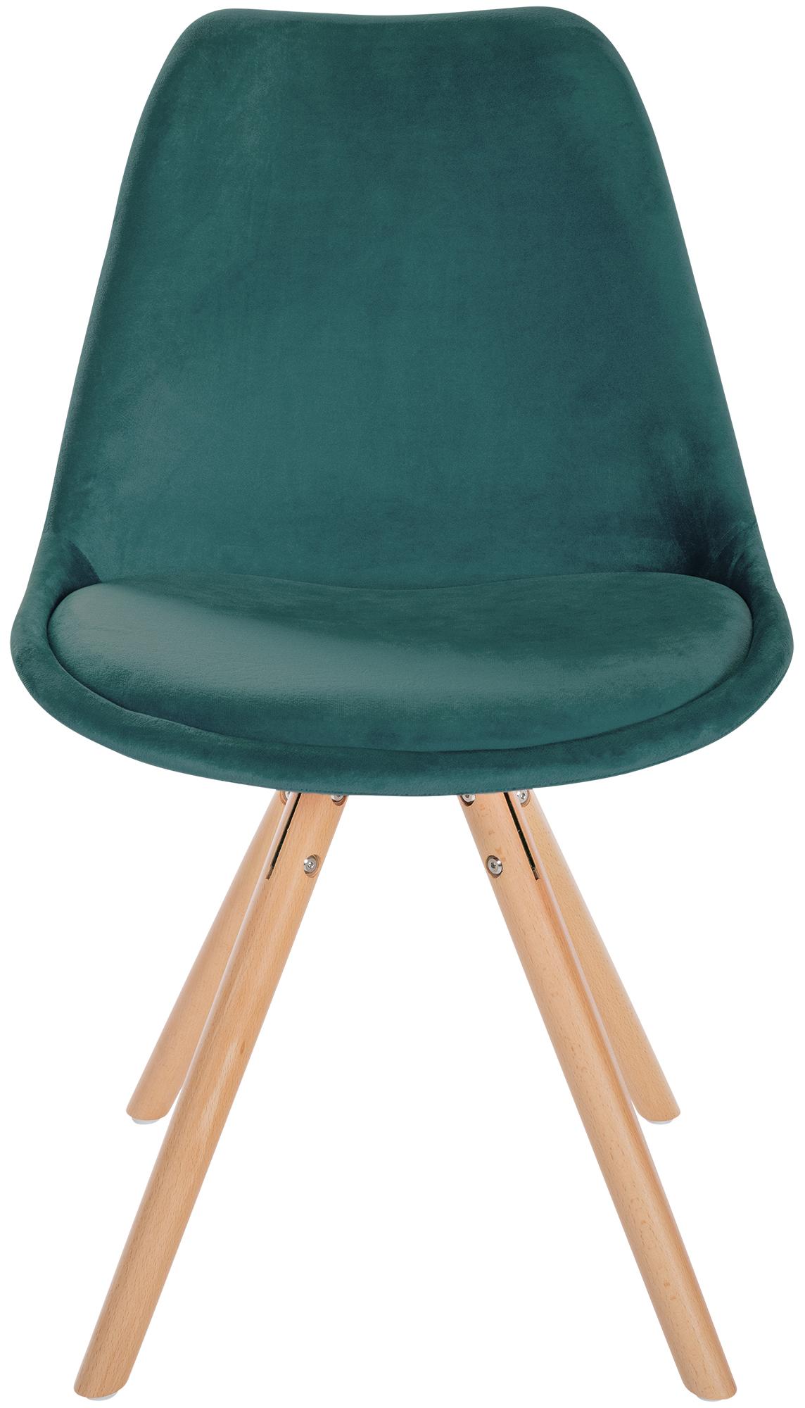 Pack de 4 sillas de salón Sofia en terciopelo