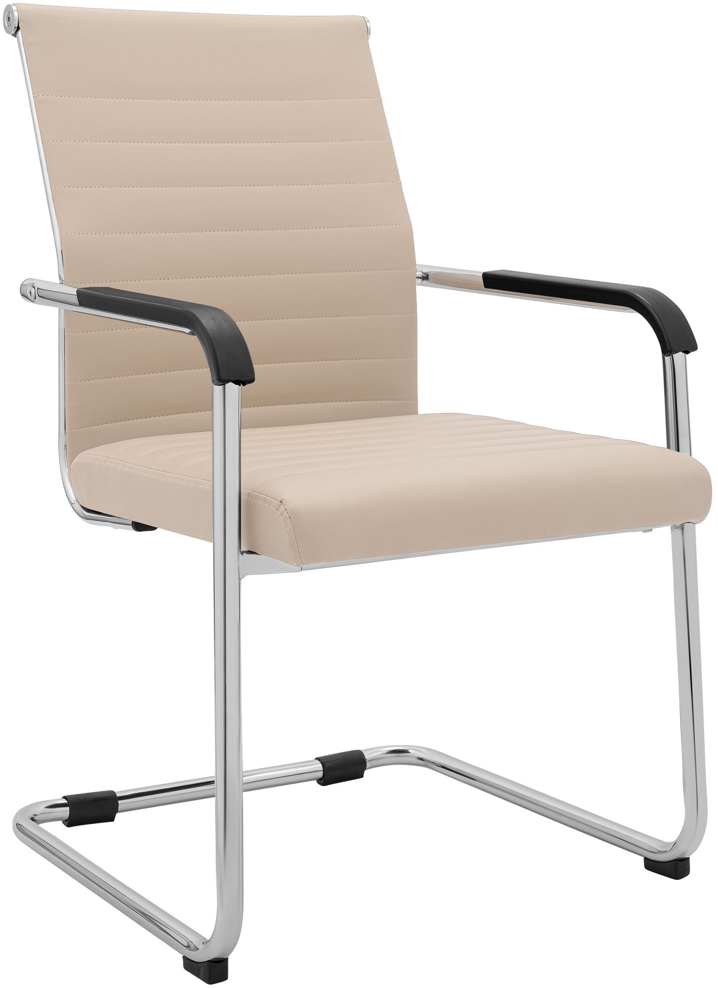 Silla cantilever Hakon en imitación de cuero elegante y cómoda para tu comedor o oficina