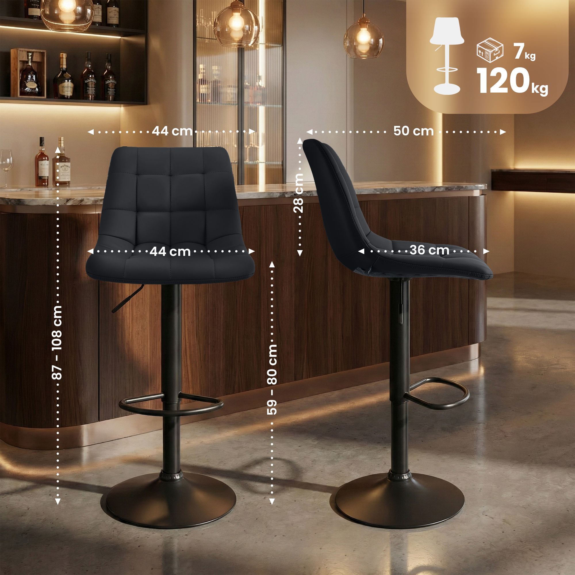 Taburete de bar Mapun