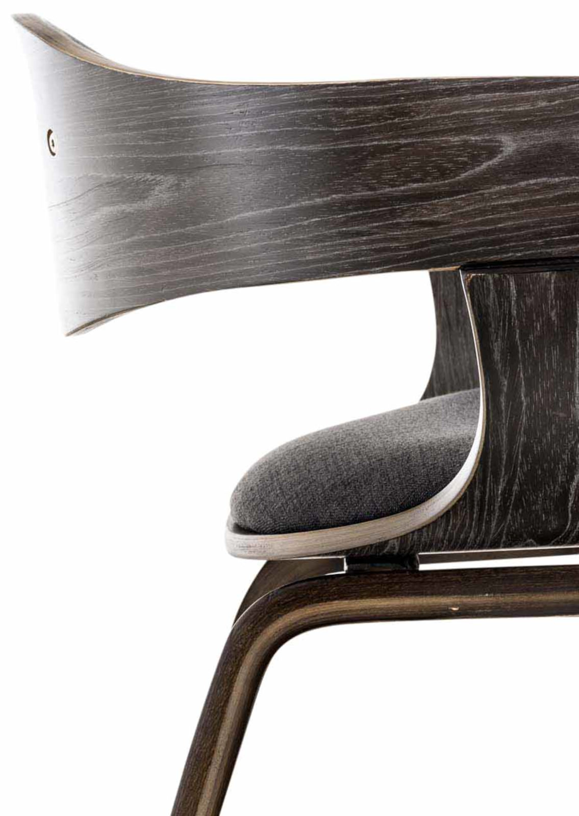 Set de 2 sillas de comedor Kingston de tela y madera
