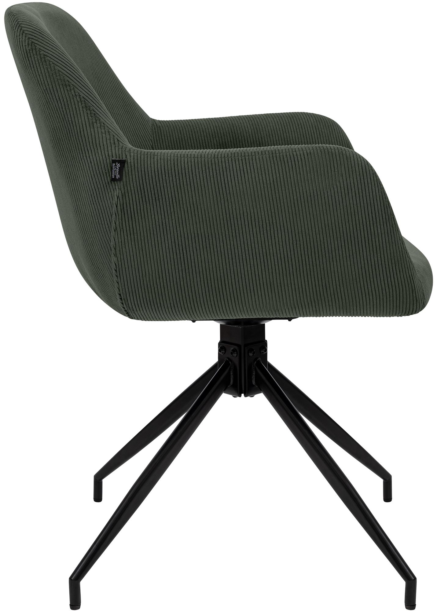 Silla de comedor Merlinda de pana