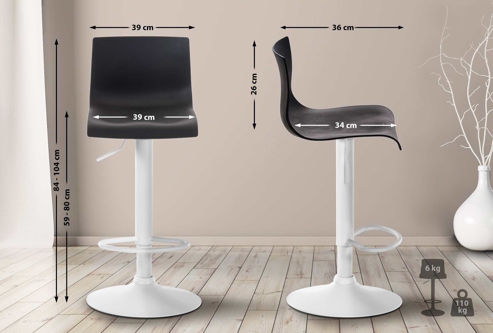 Taburete de bar Hover