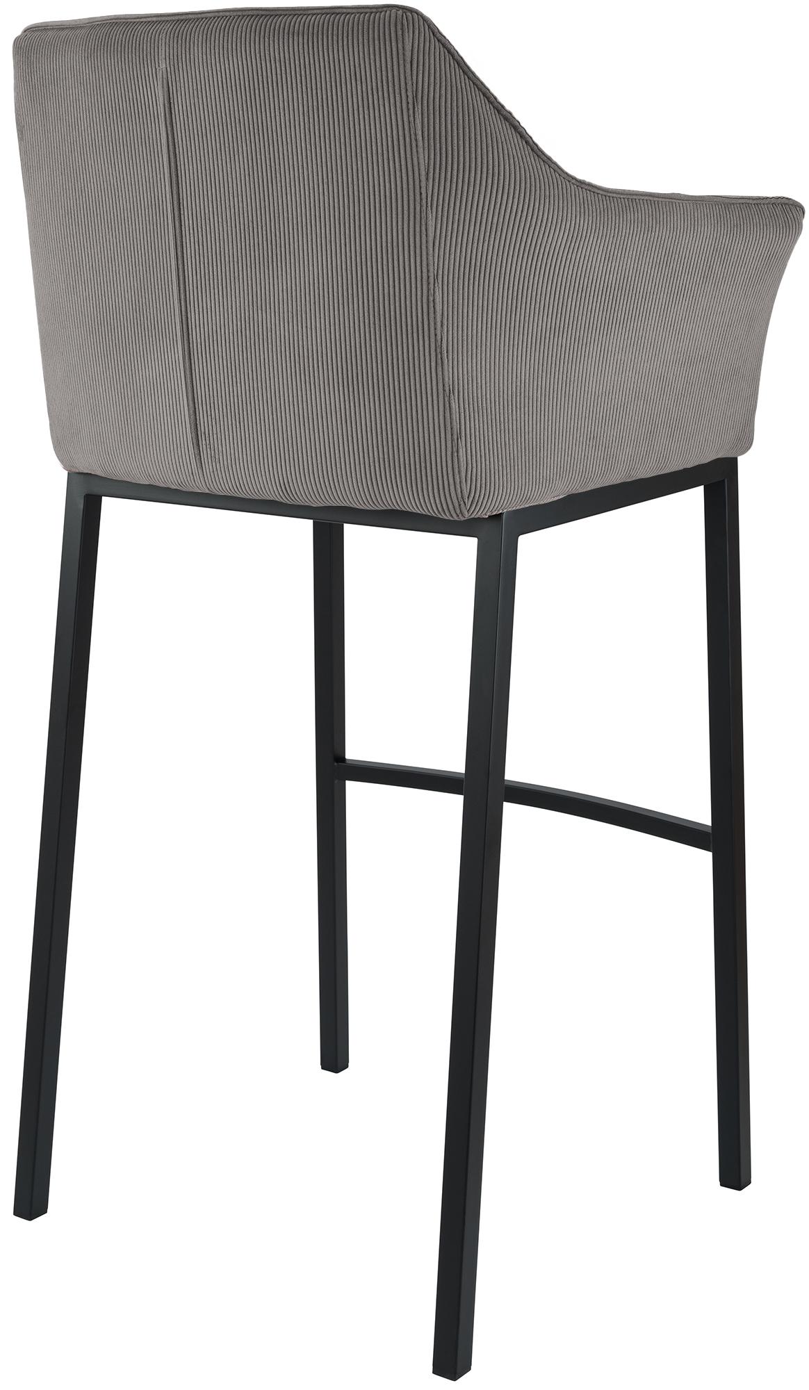 Taburete de bar Damaso Cord con base de cuatro patas