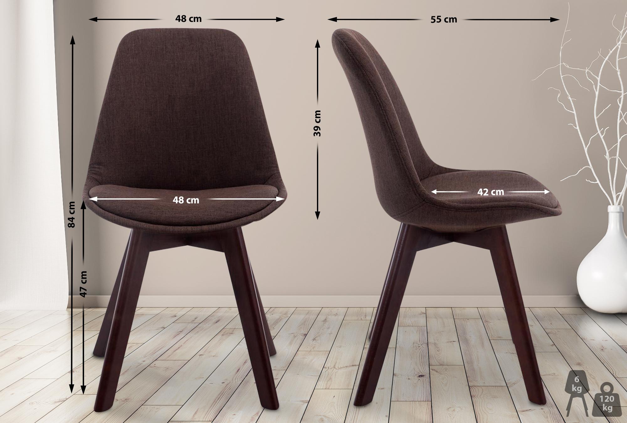 Silla De Comedor Borneo V2 En Tela
