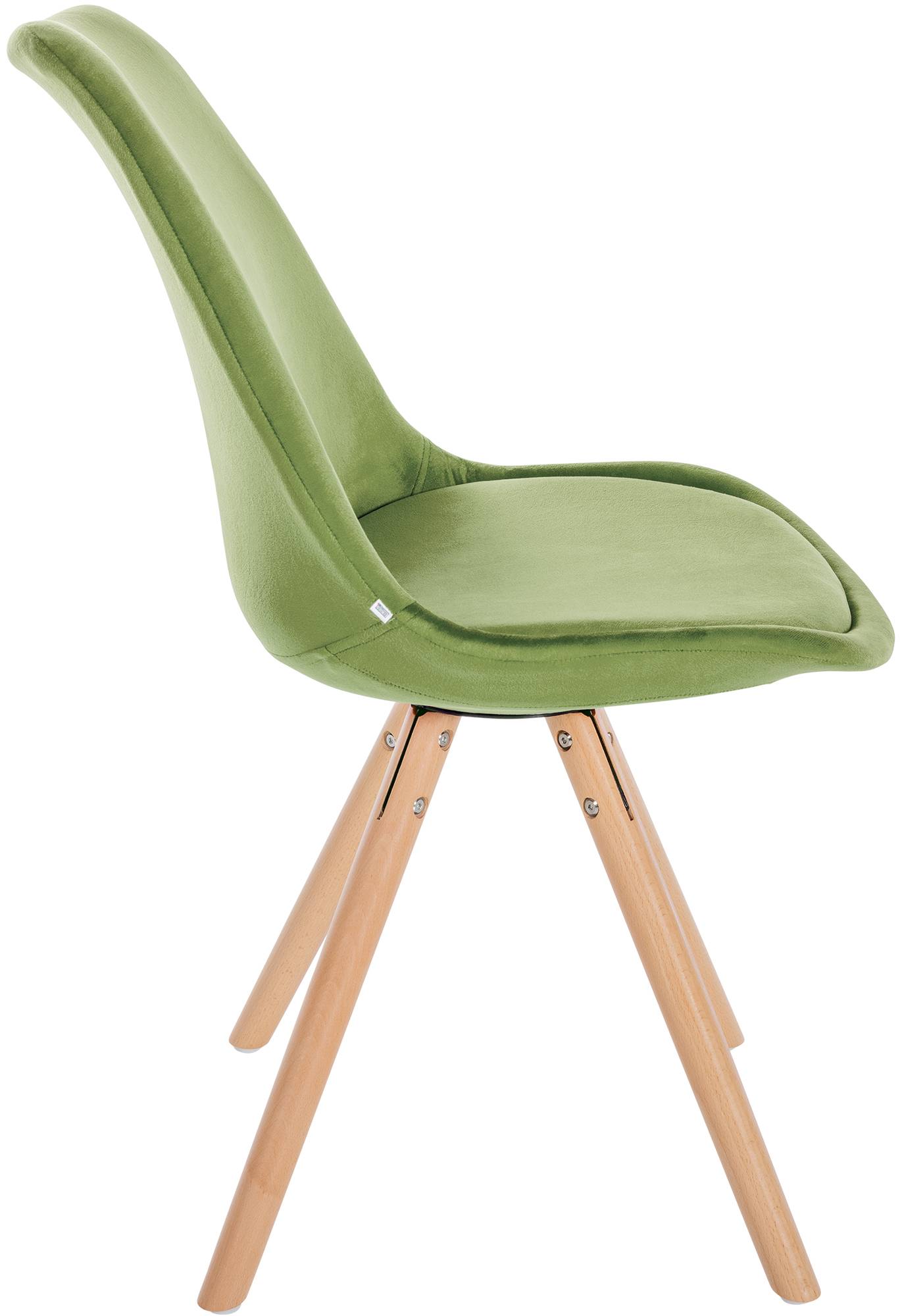 Silla de salón Sofia tapizada en terciopelo