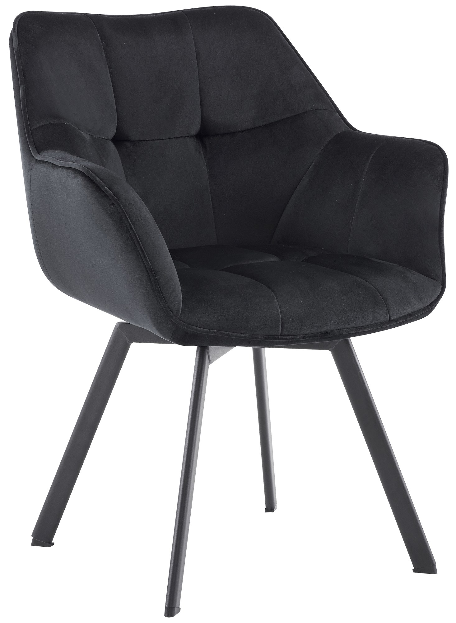 Silla de comedor de terciopelo Jordi