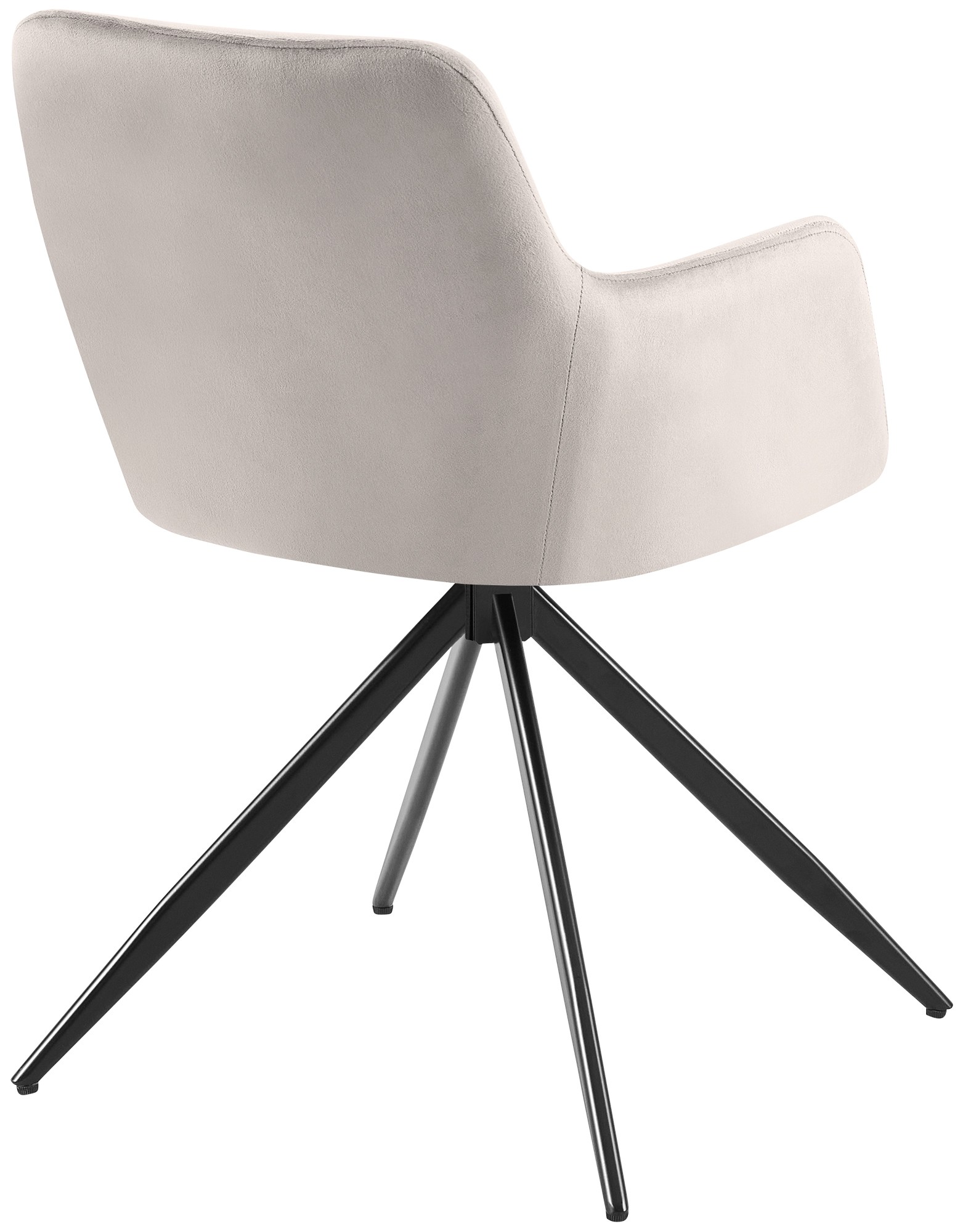 Silla de comedor Olema en terciopelo