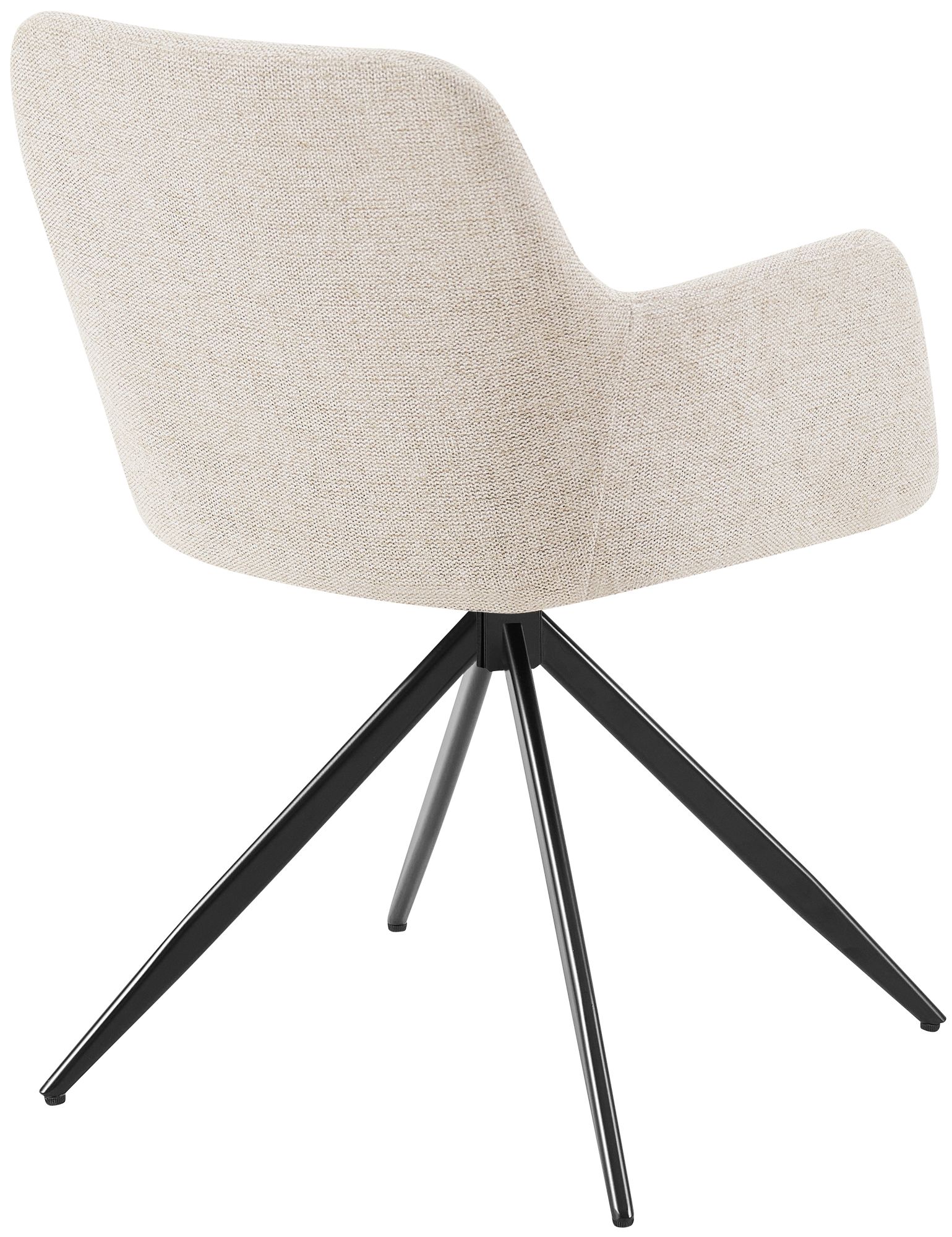 Silla de comedor Olema tapizada en tela