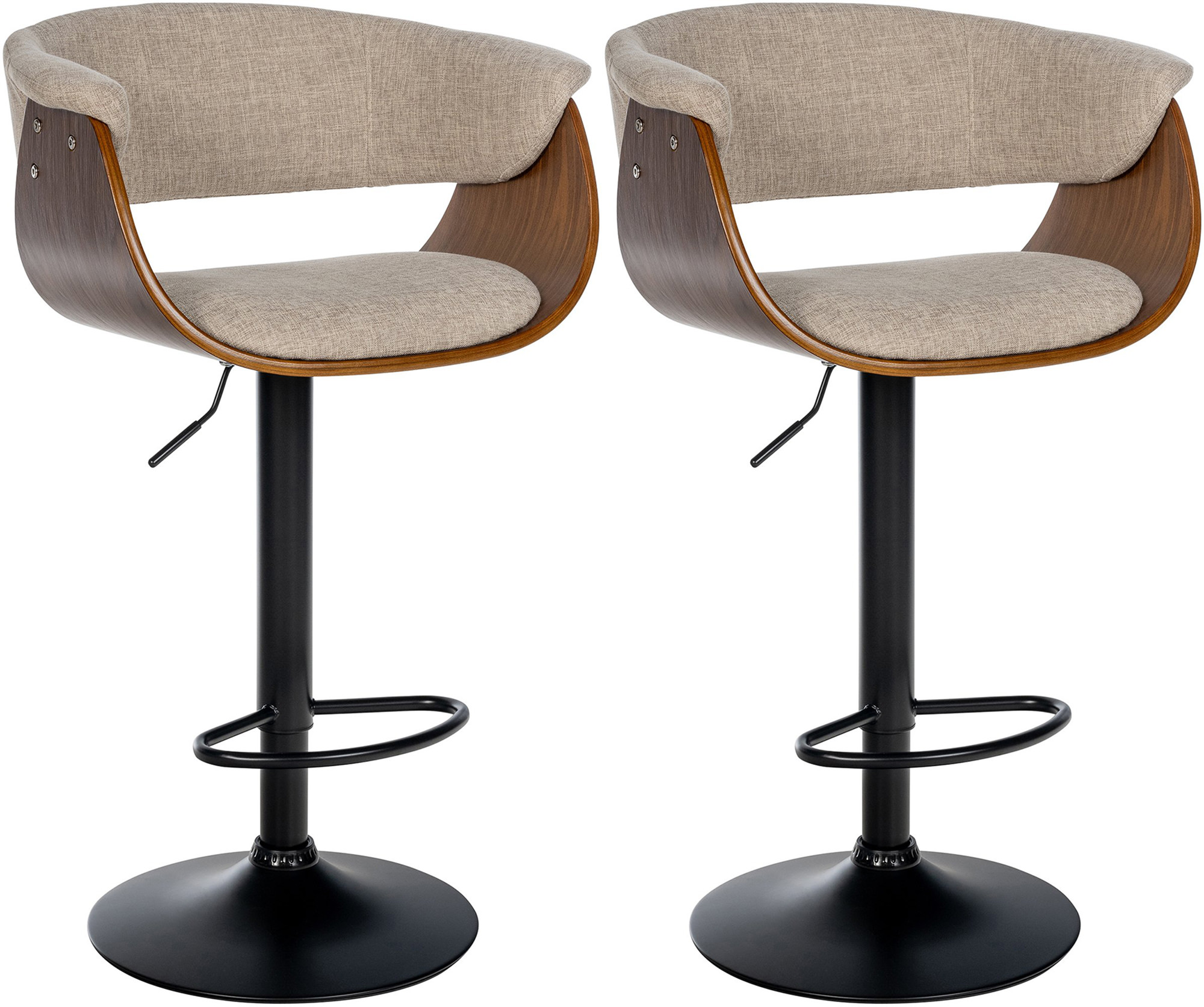 Set de 2 Taburetes de bar Vestal