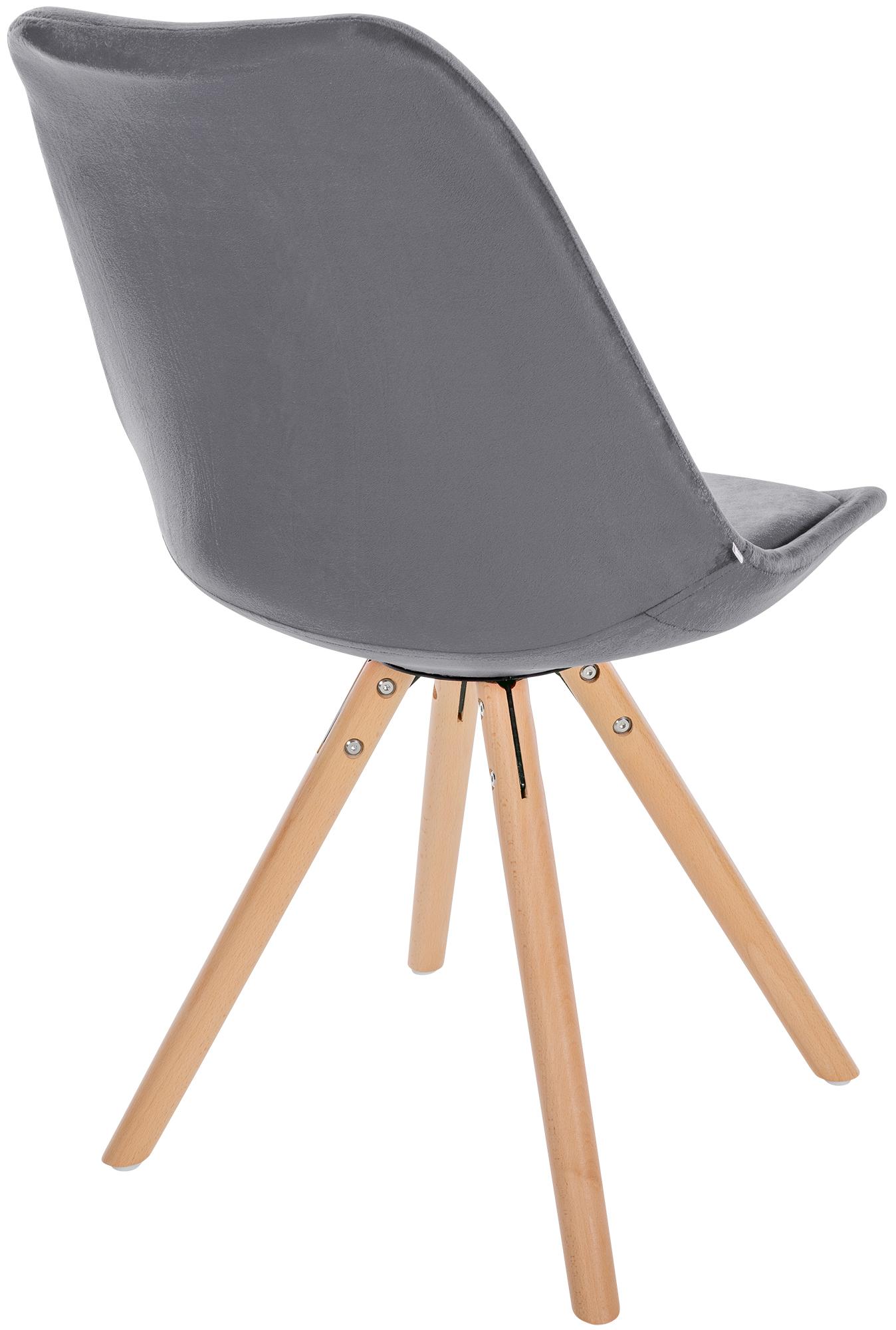 Pack de 4 sillas de salón Sofia en terciopelo