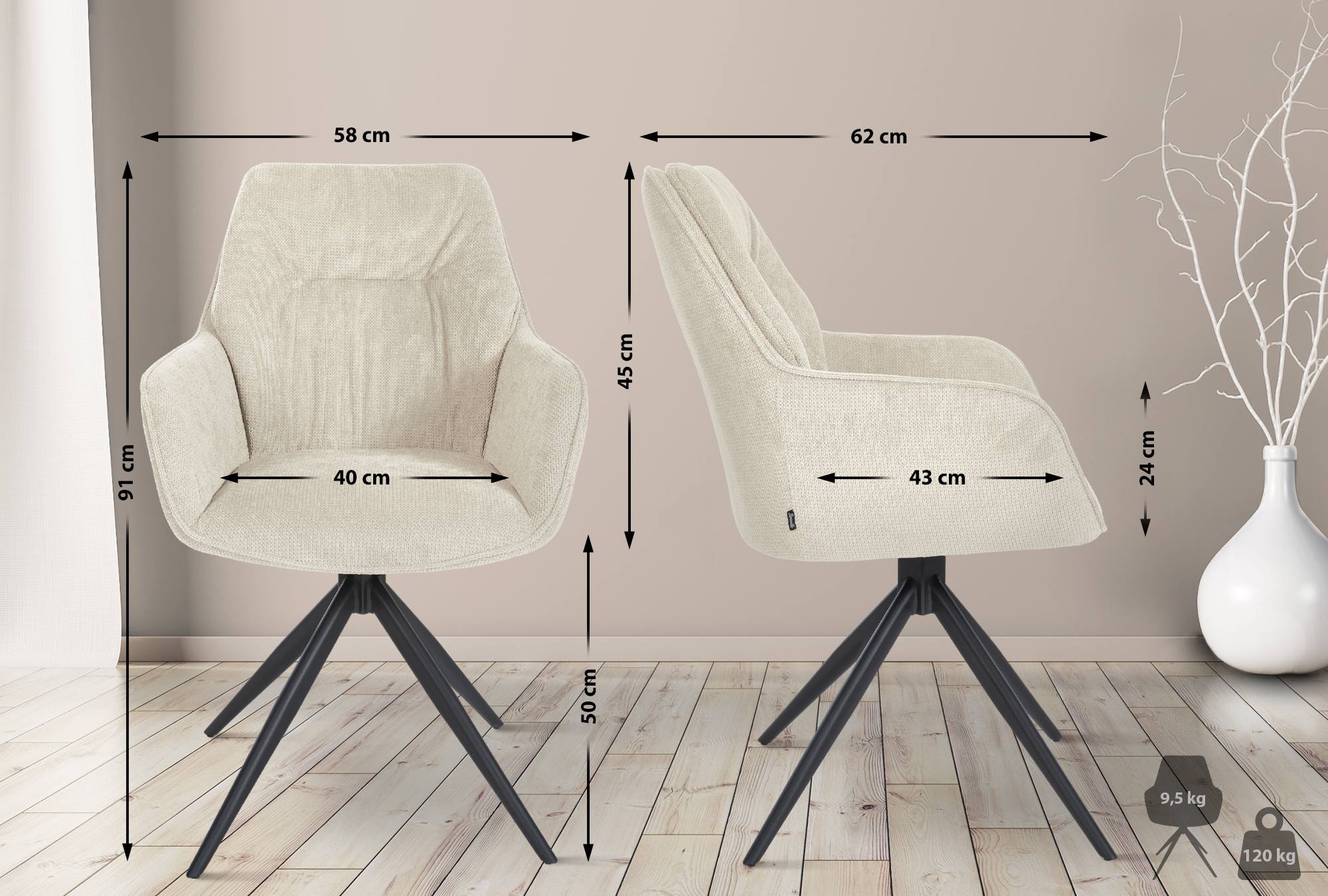 Silla de comedor Jules