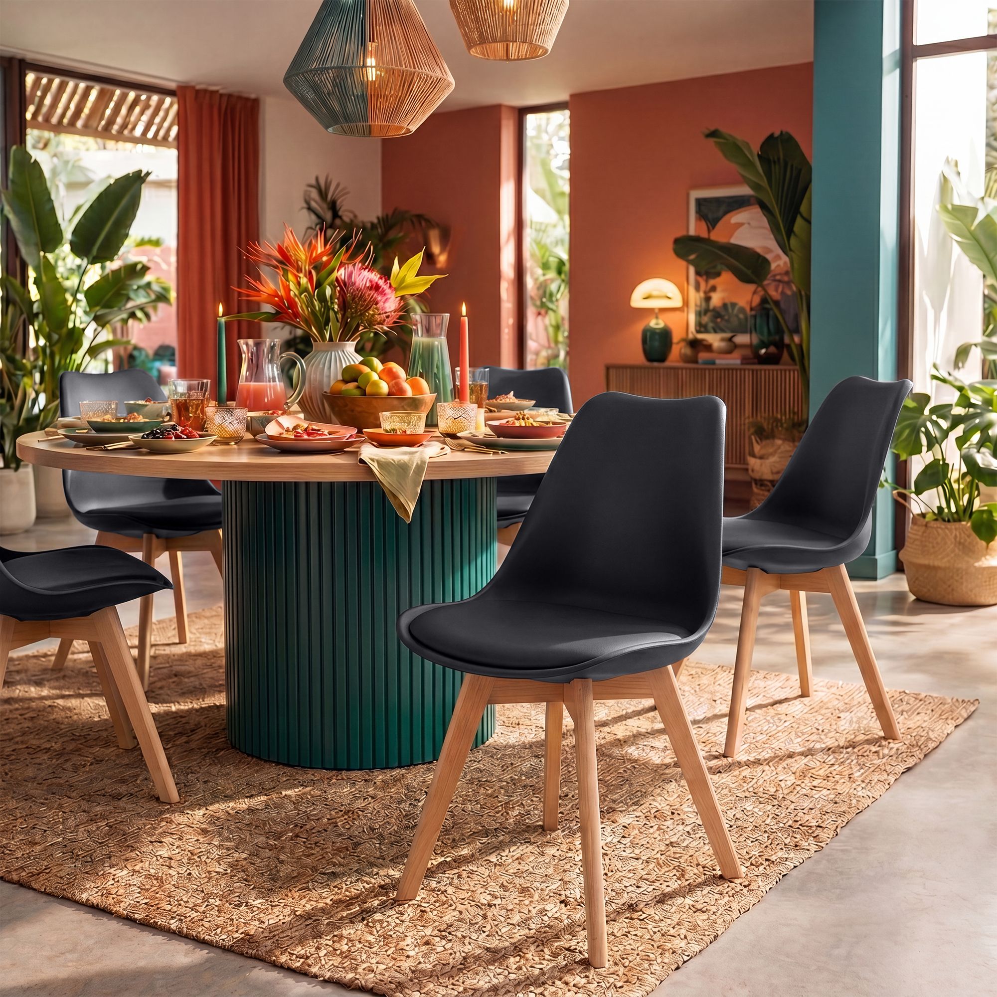 Silla de comedor Linares elegante, cómoda y fácil de limpiar Ideal para tu hogar