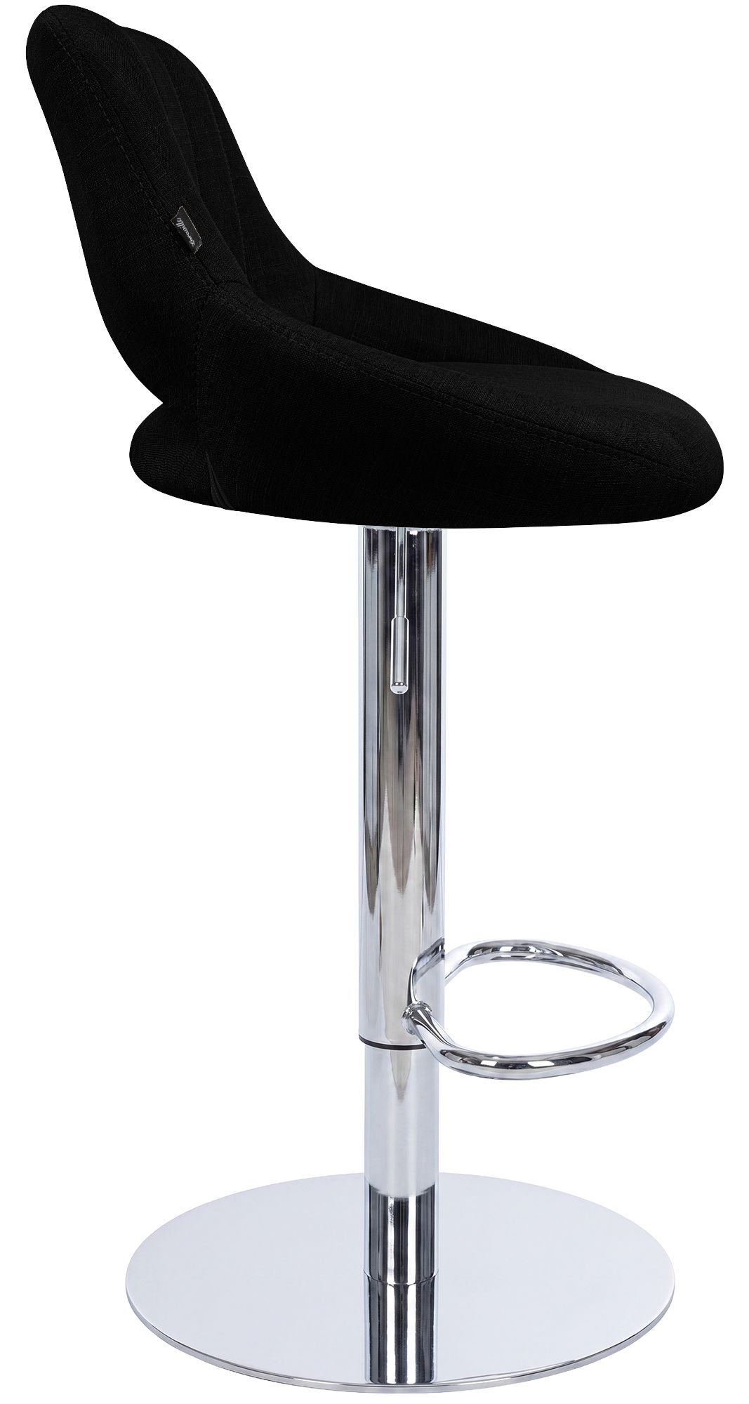 Taburete de bar Milet con estructura resistente cromada