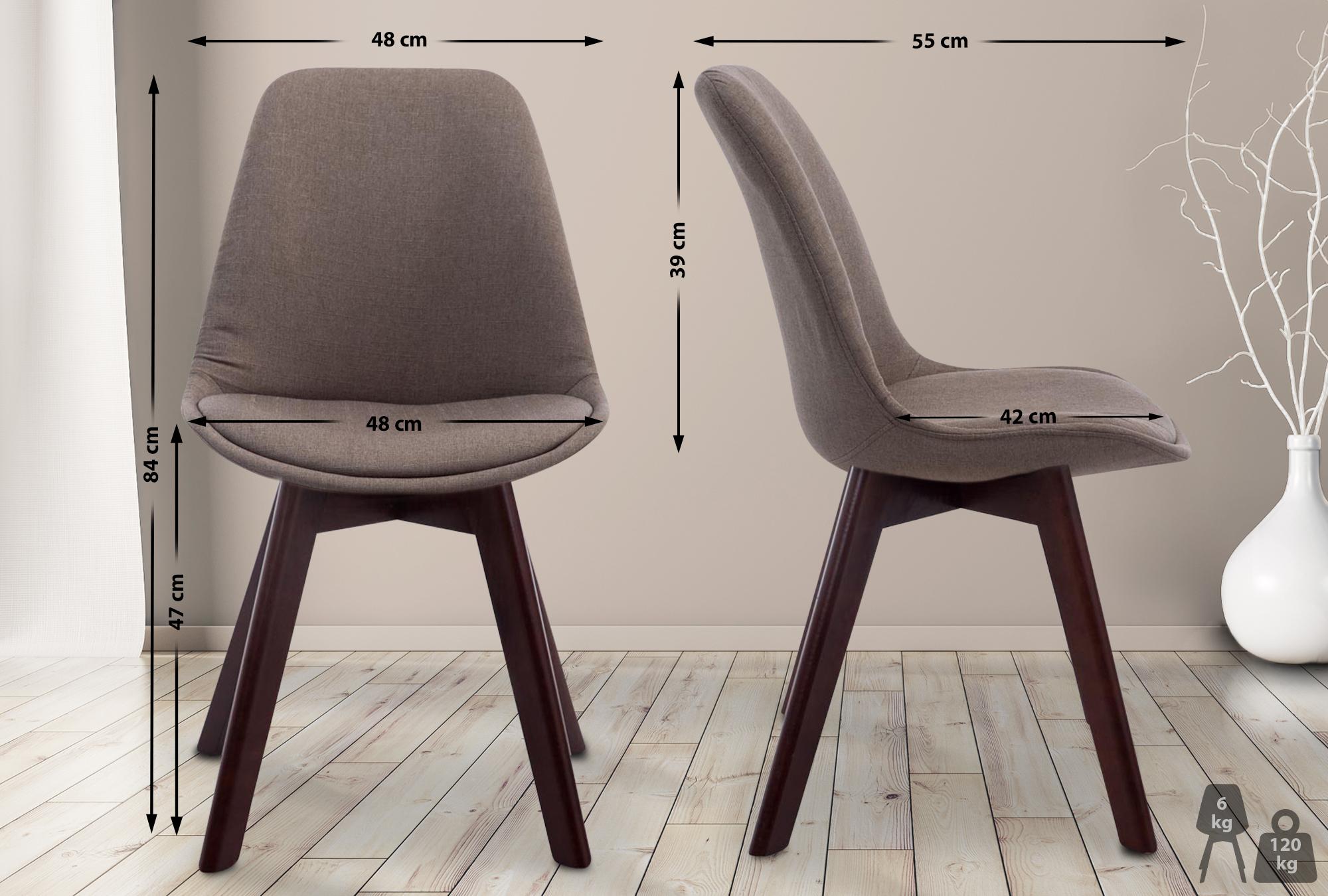 Silla De Comedor Borneo V2 En Tela