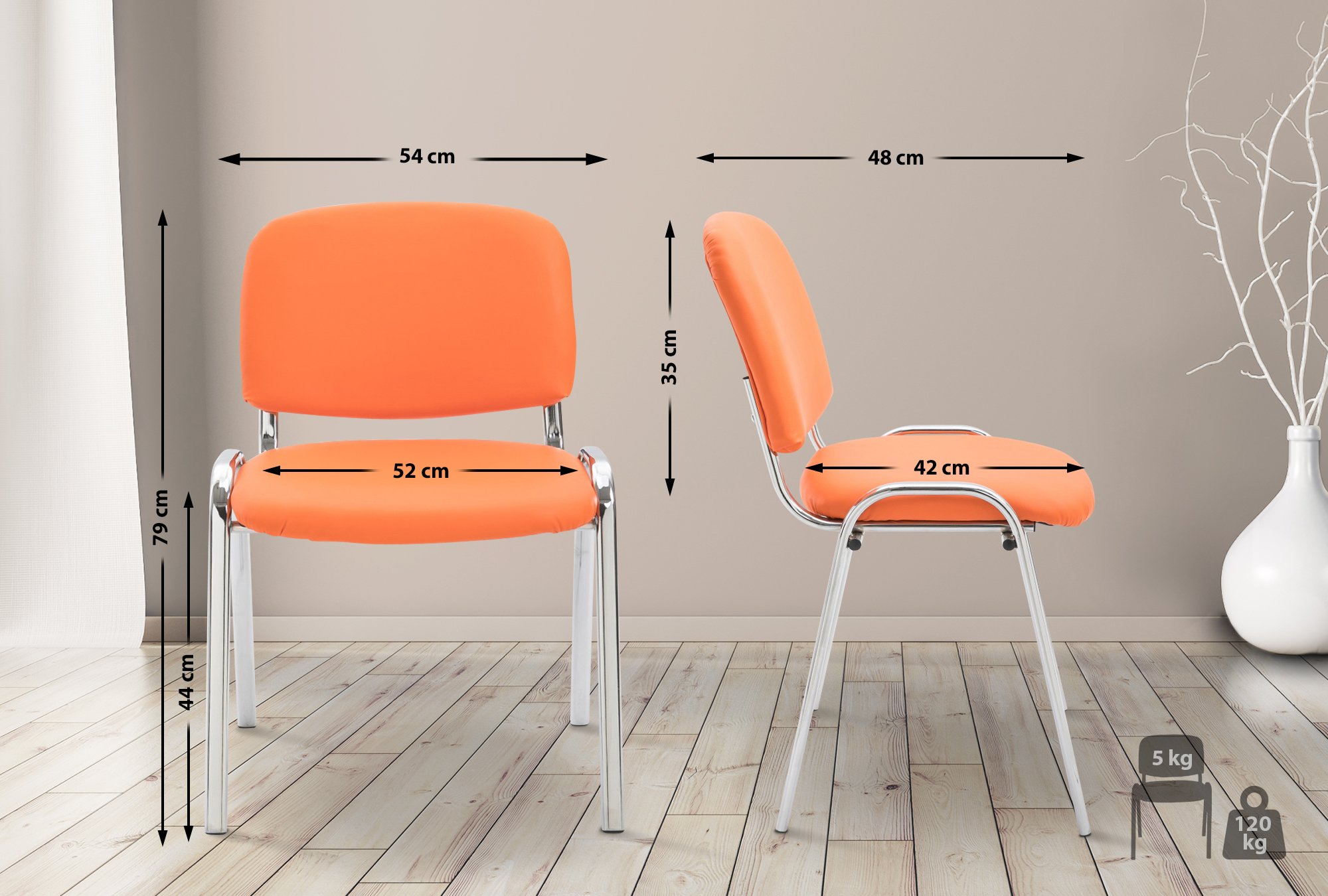 Silla De Conferencia Ken Chrom