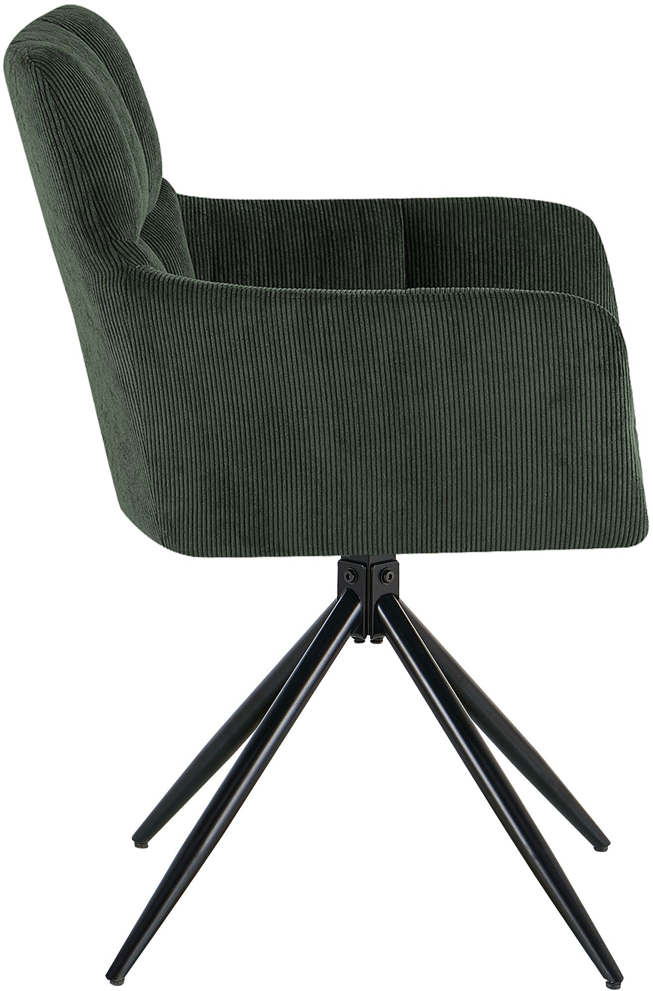 Silla de comedor Jonah de pana