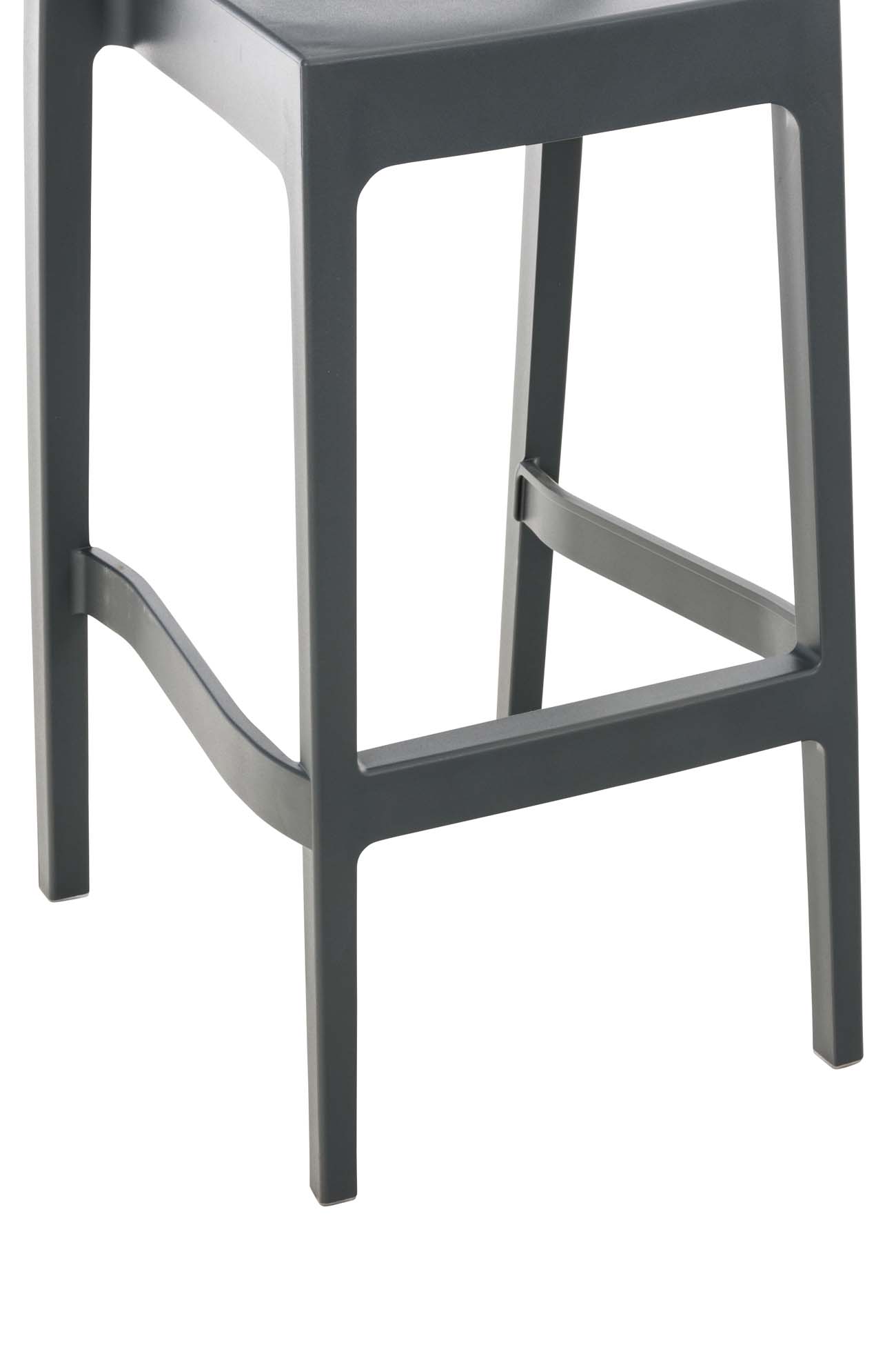 Juego de 4 taburetes de bar Maya de plastico