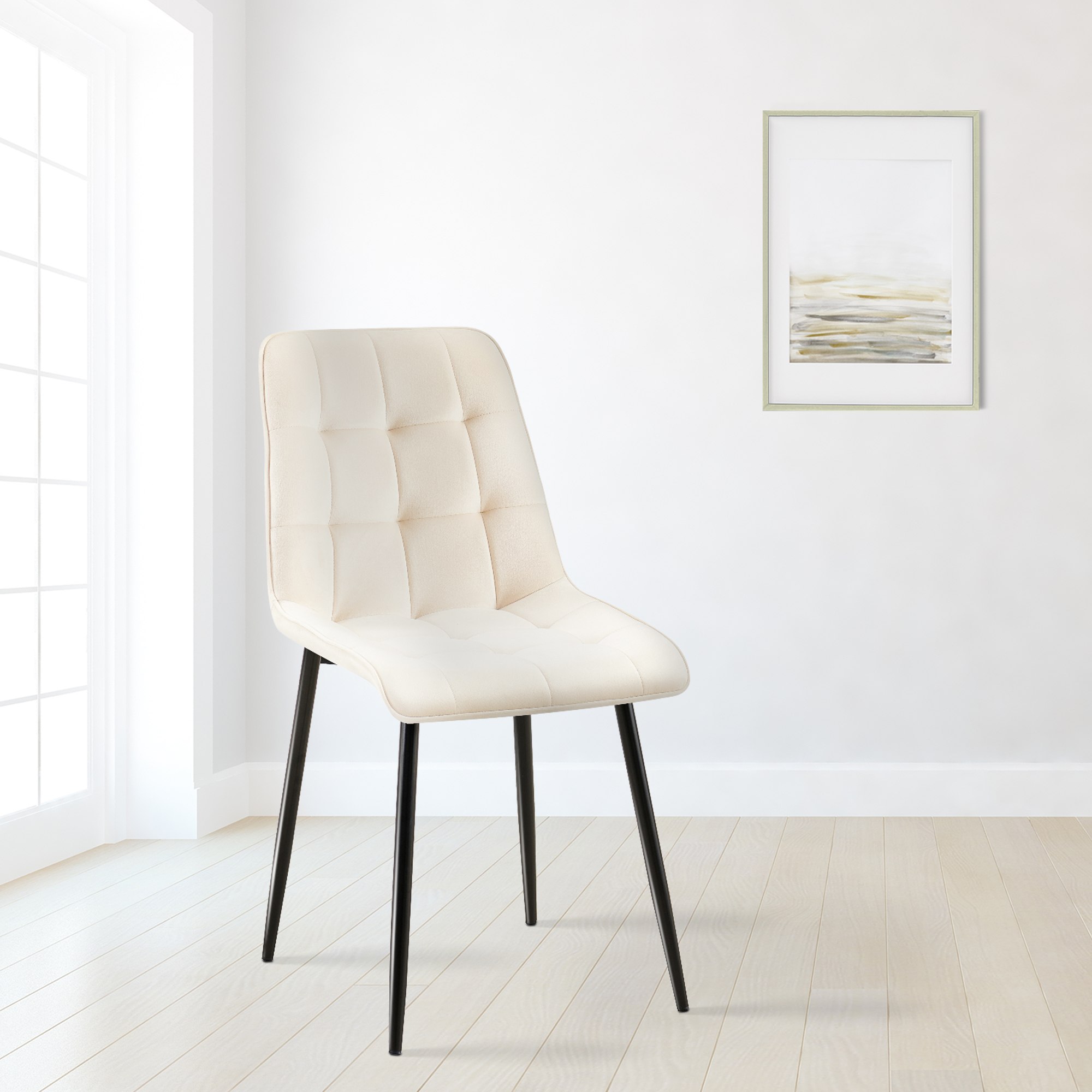 Silla de comedor Gifford con funda de terciopelo