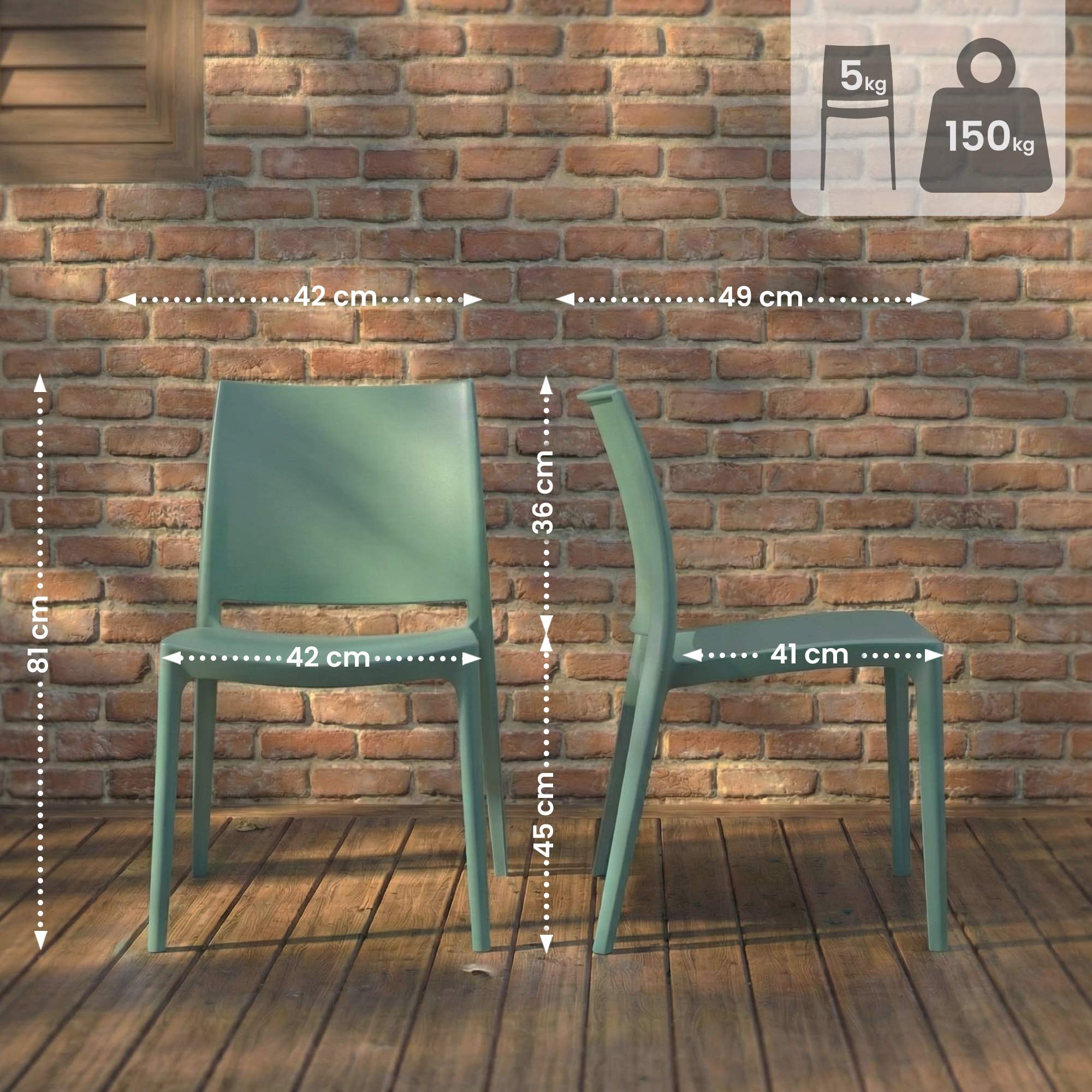 Silla de jardin Meton
