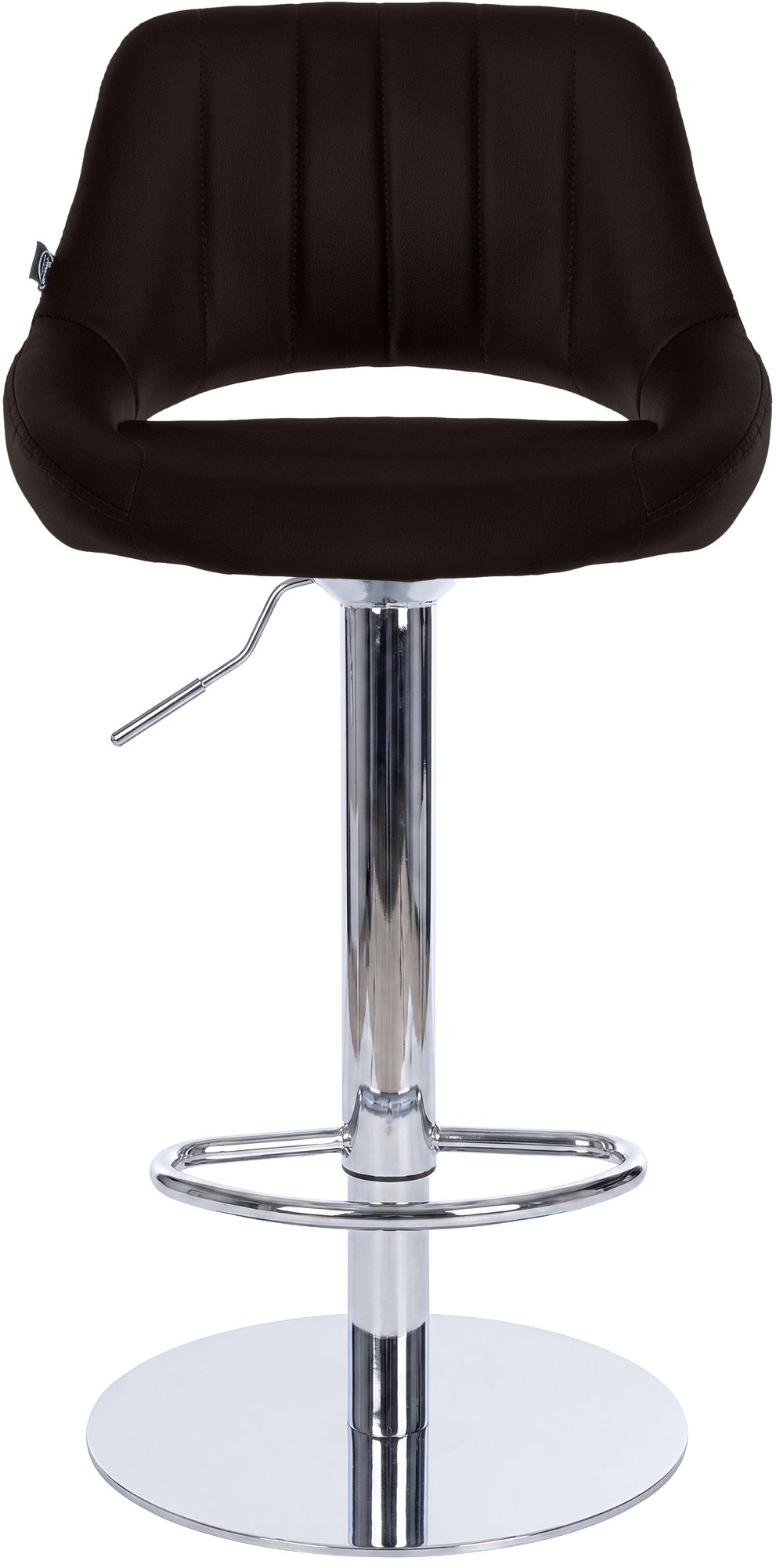 Taburete de bar Milet con estructura resistente cromada