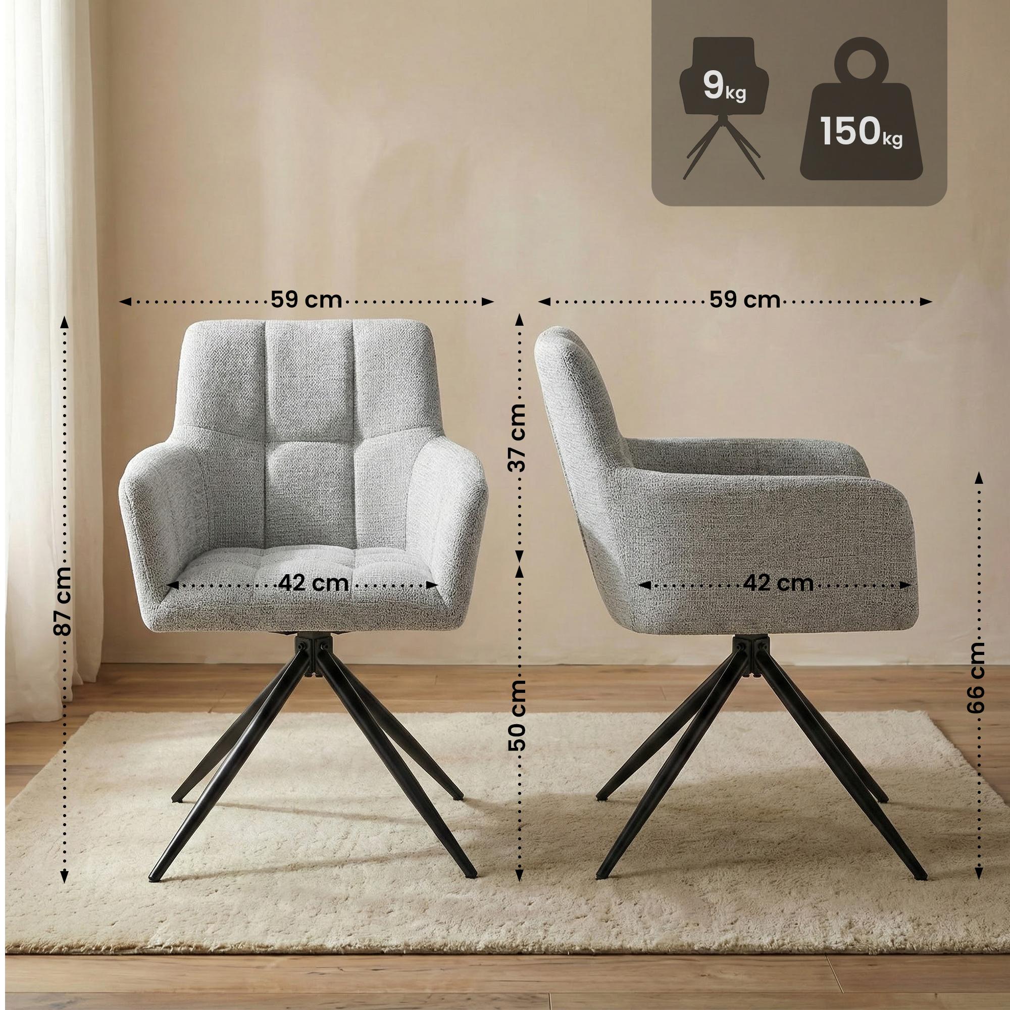 Silla de comedor Jonah Tela