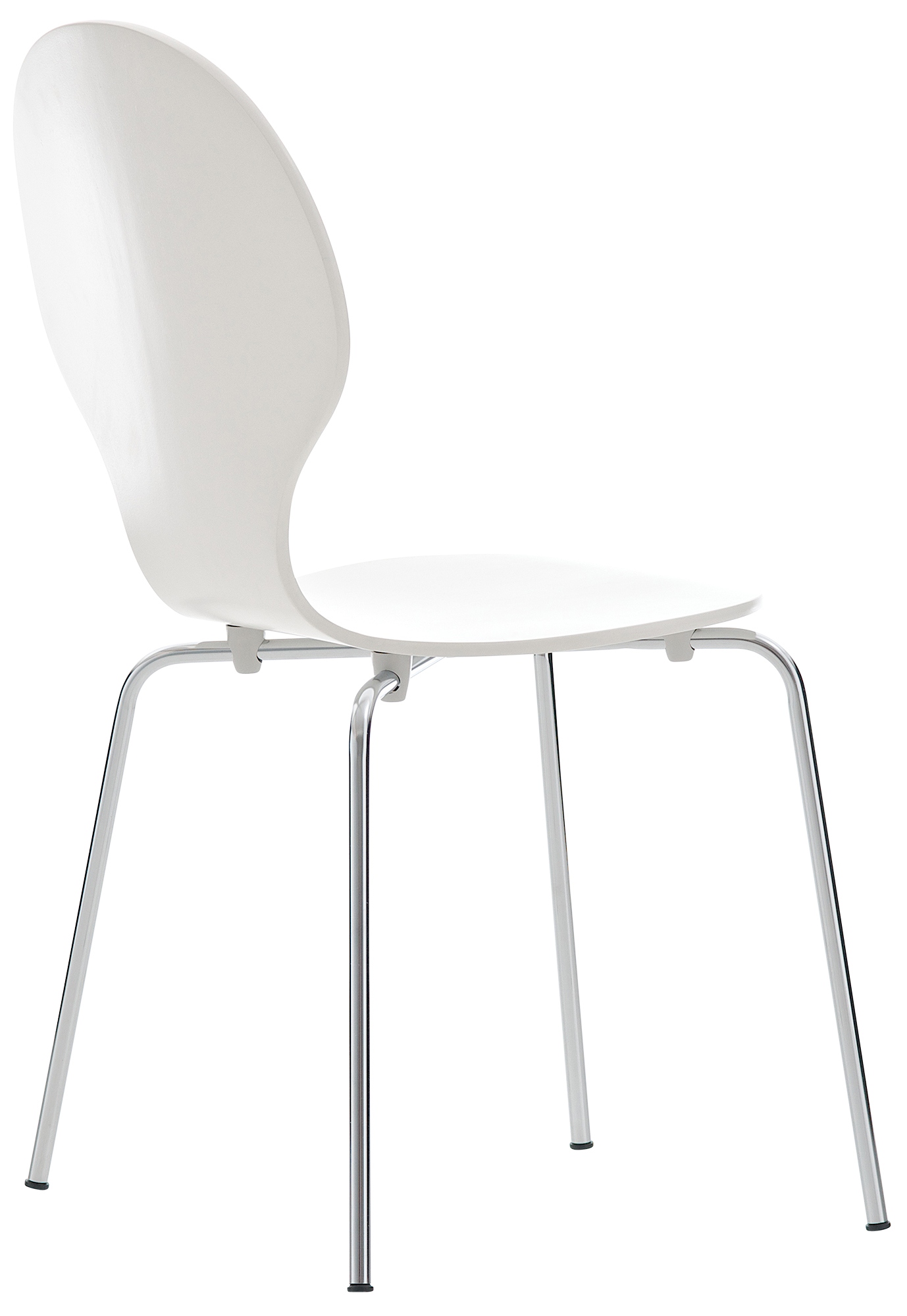 Silla De Comedor Apilable Diego Blanco