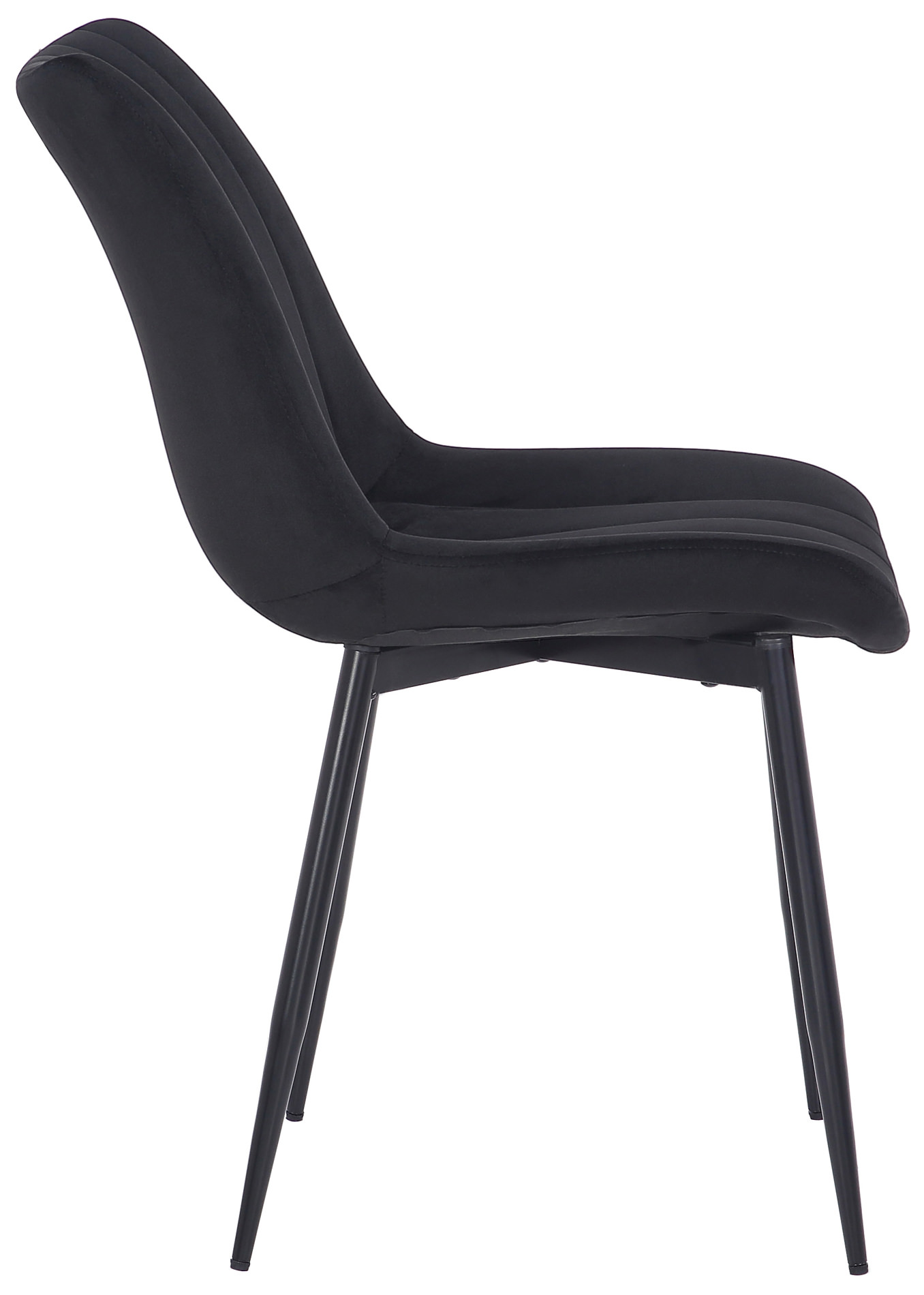 Set de 2 Sillas de comedor Rahden en terciopelo