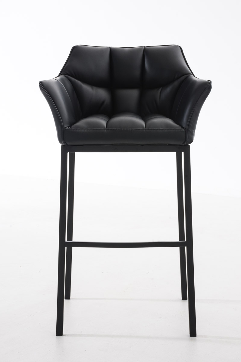 Taburete de bar Damaso cuero sintético con base de cuatro patas