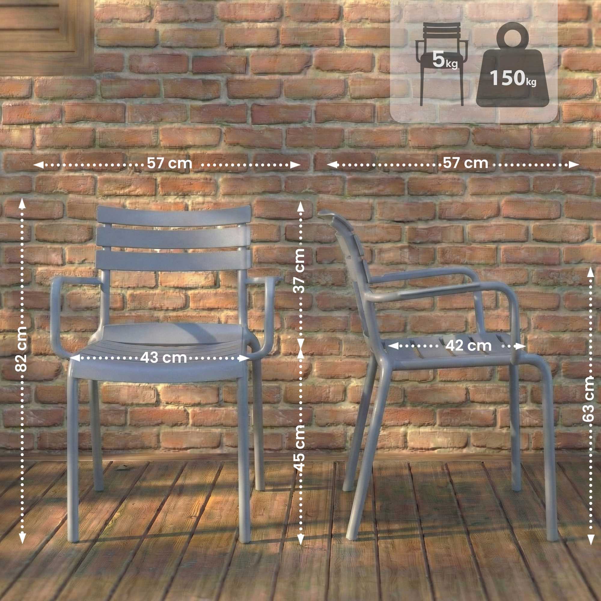 Silla de jardin Joliya