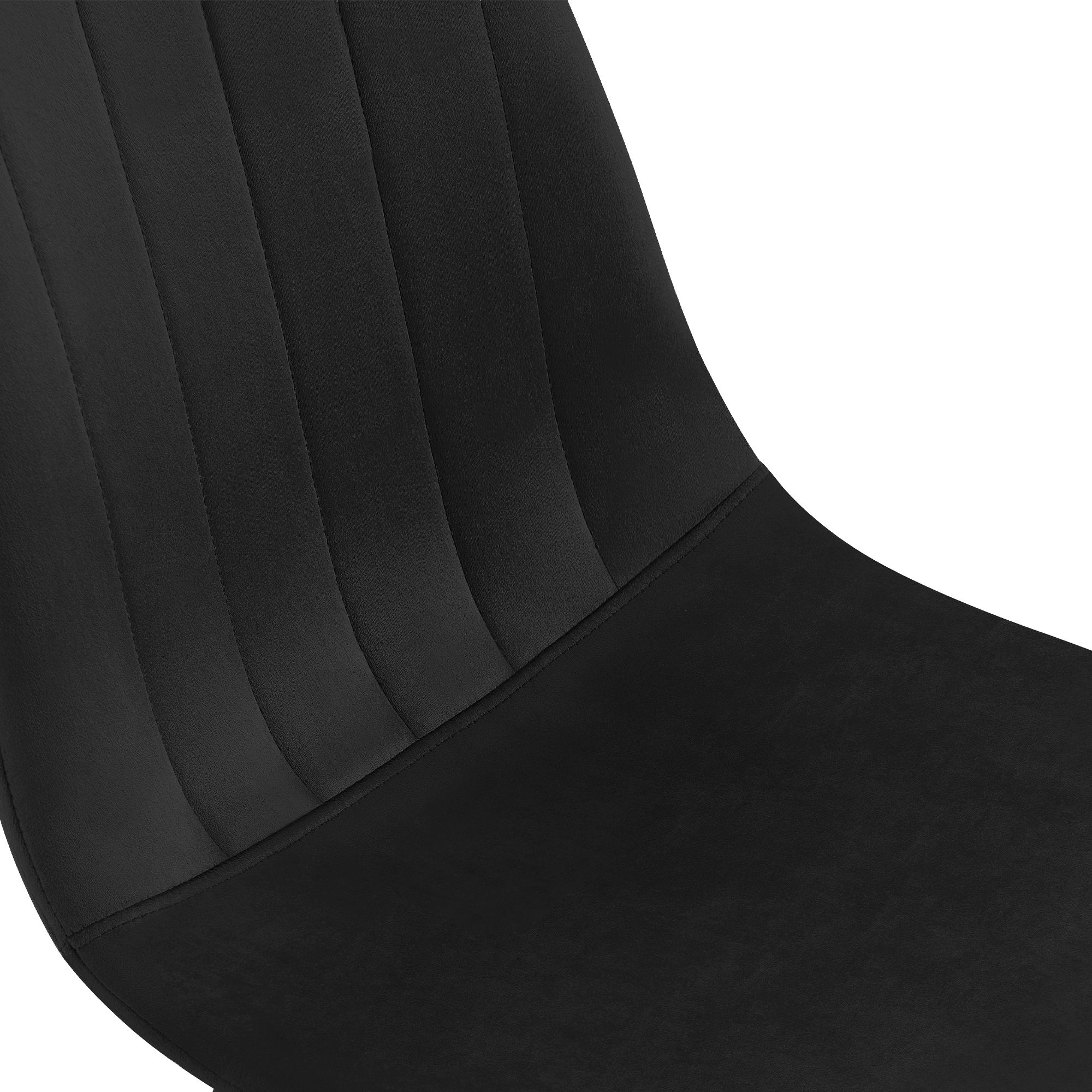Juego de 4 sillas de comedor Baxter de terciopelo