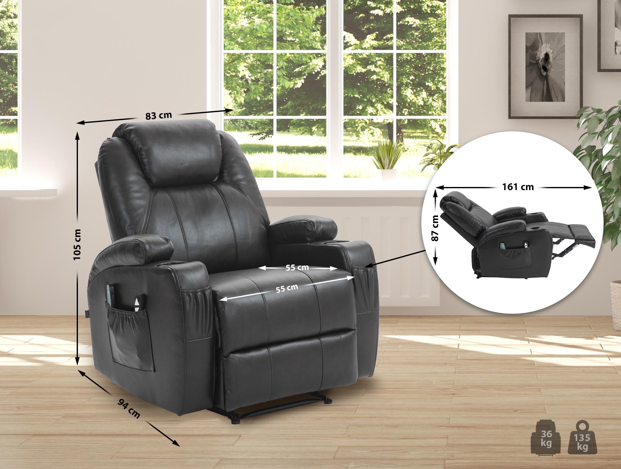 Sillón Hepler con función de masaje
