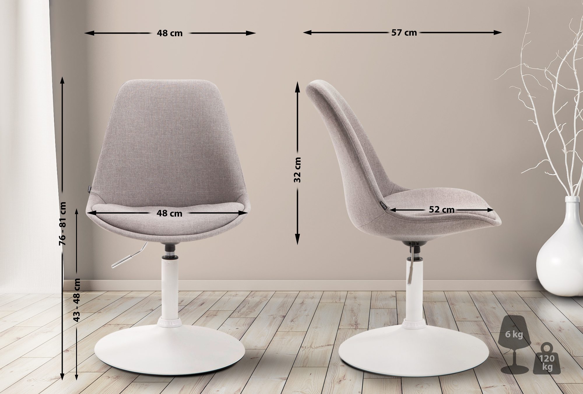 Silla De Comedor Maverick En Tela