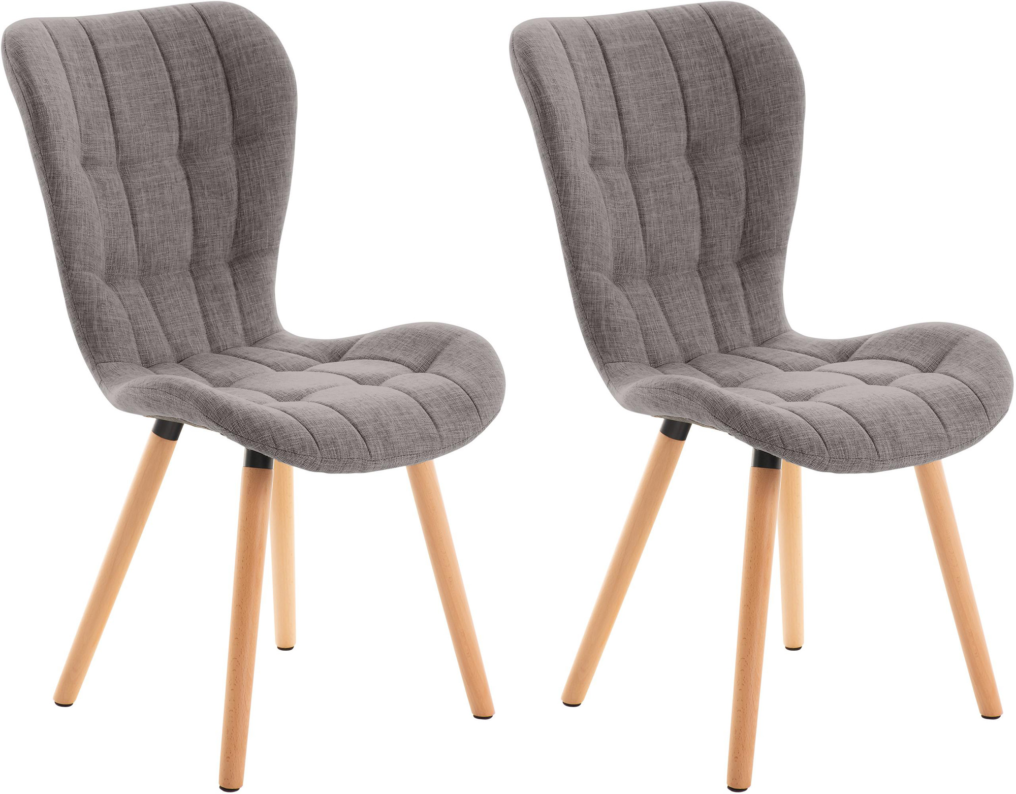 Set de 2 sillas de comedor Elda