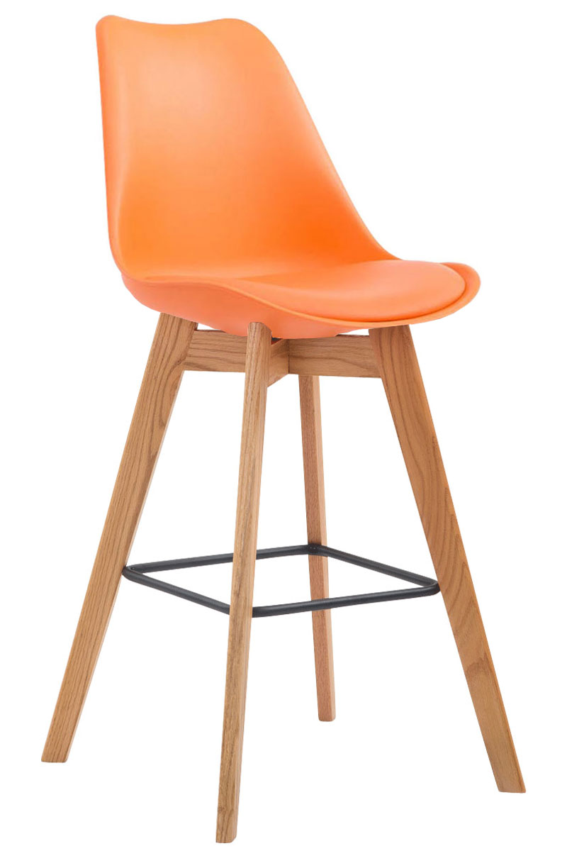 Set De 2 Taburetes De Bar Metz Con Asiento En Polipropileno